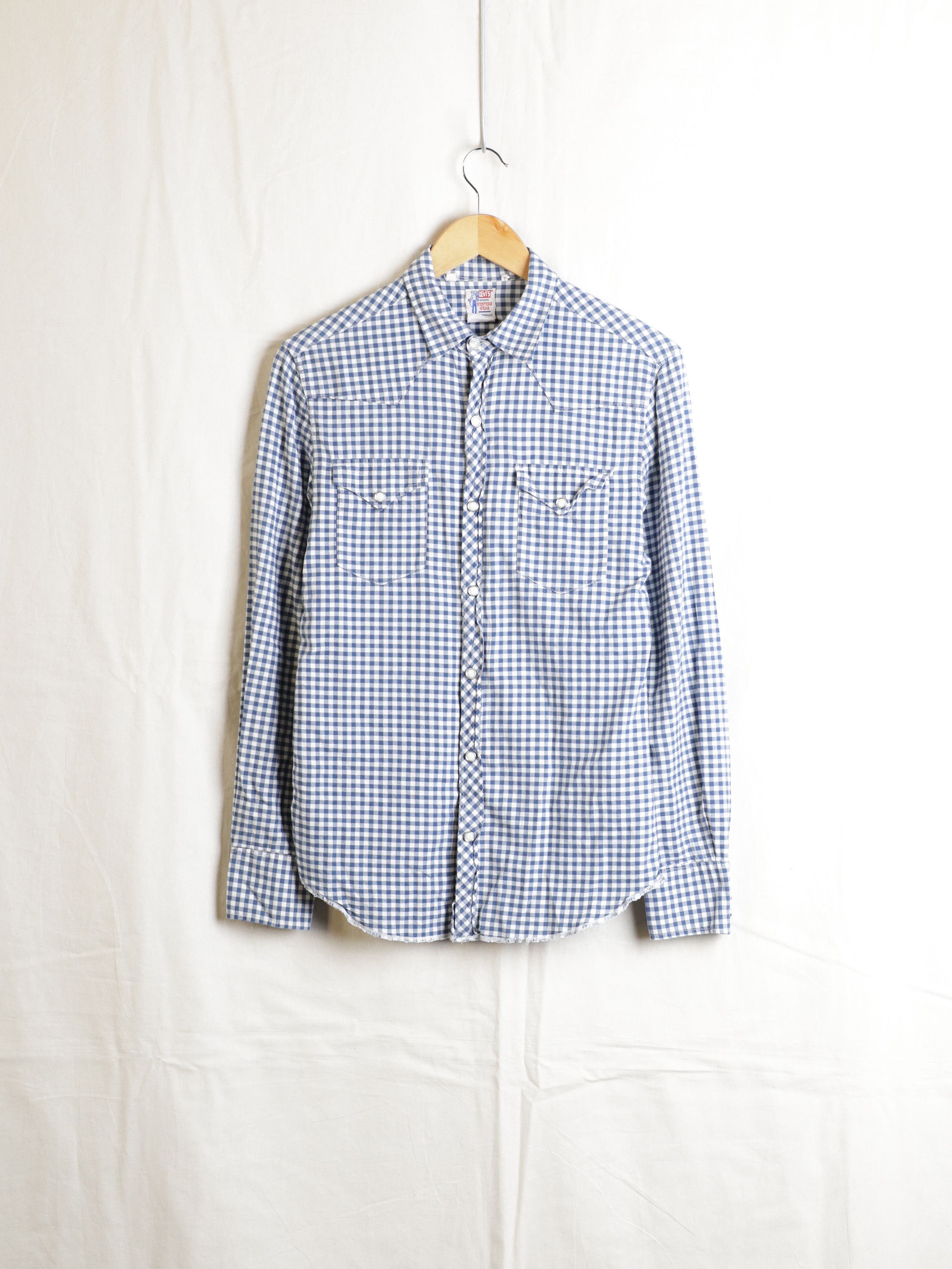 Levi's Vintage Clothing 1950s Gingham Western Shirt Size US S / EU 44-46 / 1 - 1 Thumbnail