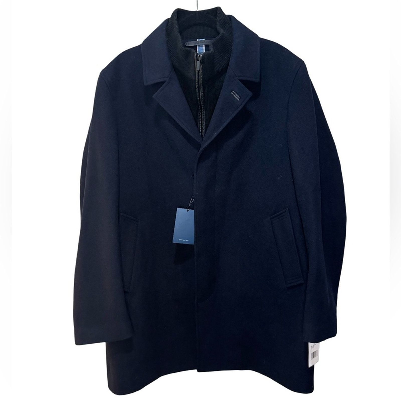 Cole Haan Cole Haan Wool Plush Car Coat - Navy Size XL Size US XL / EU 56 / 4 - 4 Thumbnail