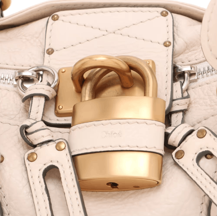 Chloe Paddington Leather Handbag Ivory Size ONE SIZE - 15 Thumbnail