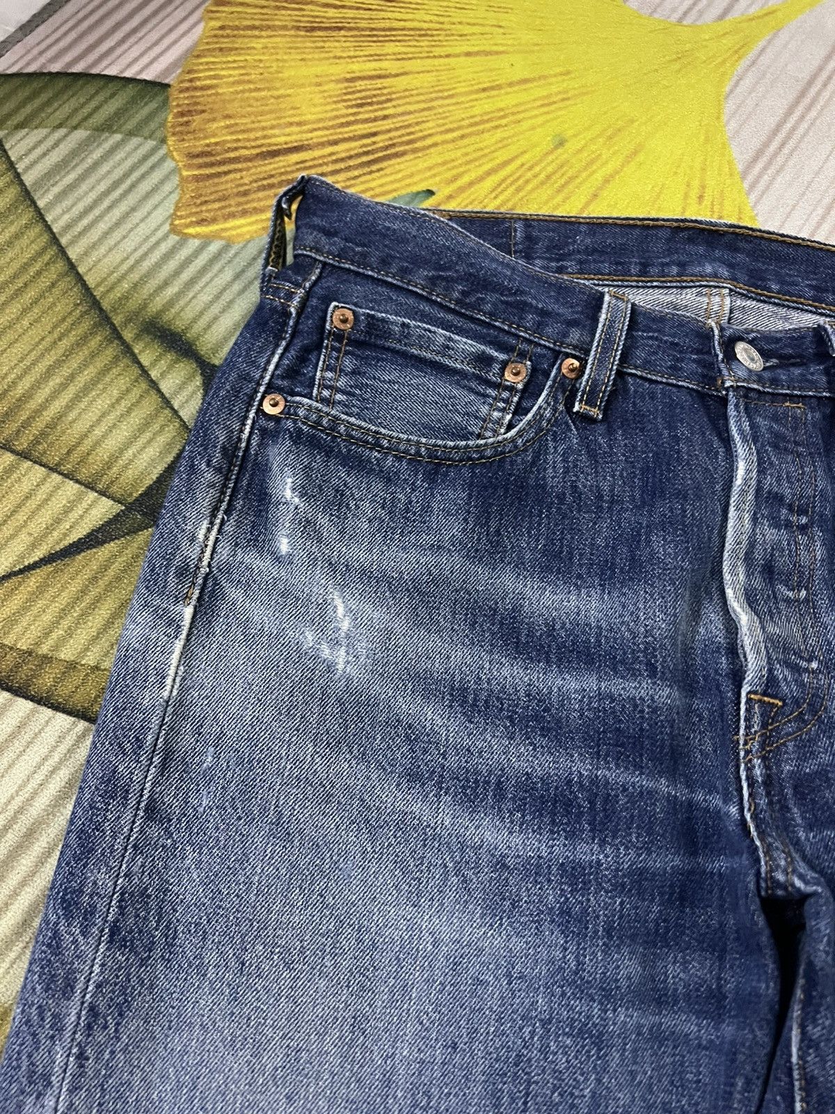 Levi's 💥Rare Vintage Levis 501 Distress Jean Size US 31 - 8 Thumbnail