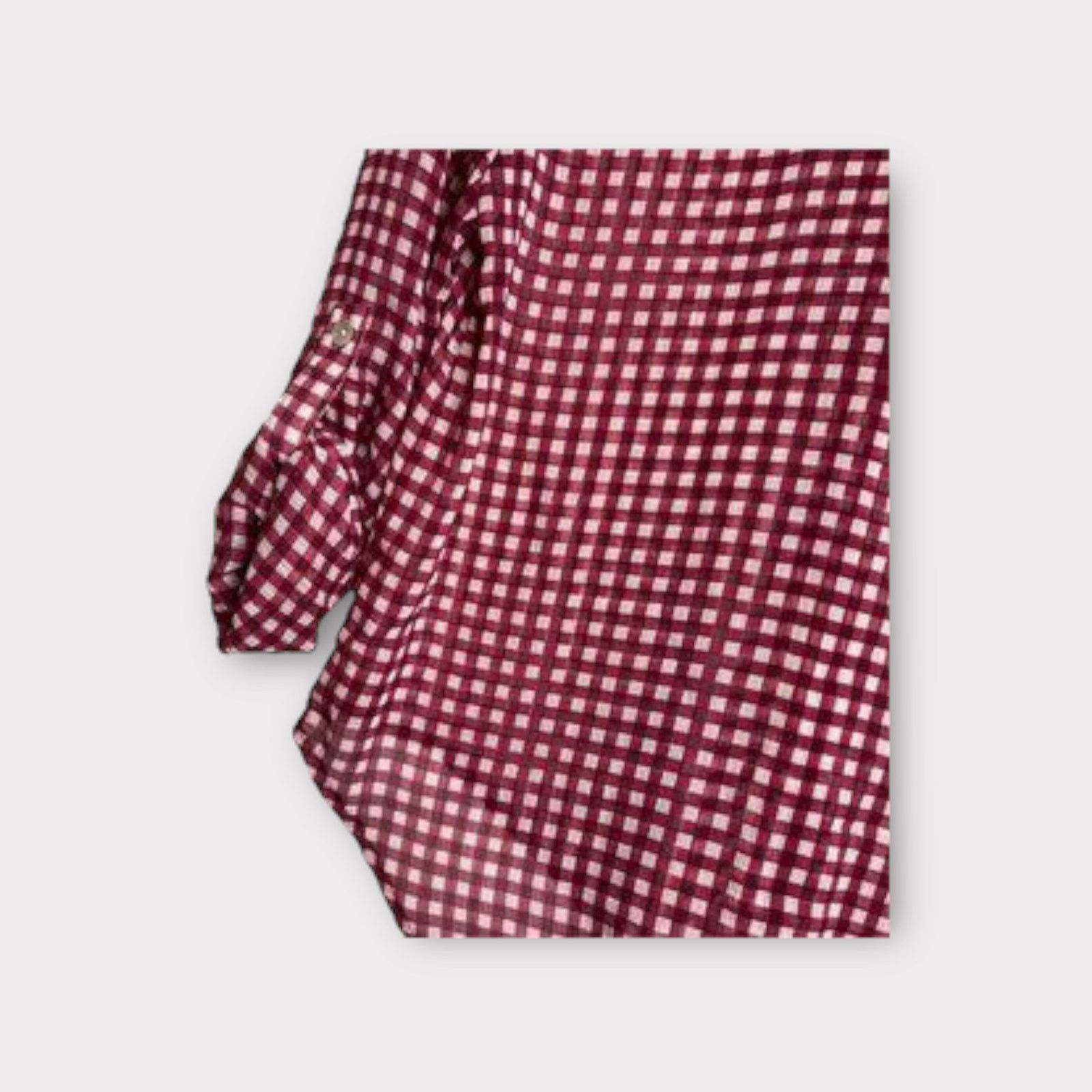 American Rag American Rag | Roll Tab Sleeve Hi Low Sheer Plaid Blouse | S Size S / US 4 / IT 40 - 6 Thumbnail