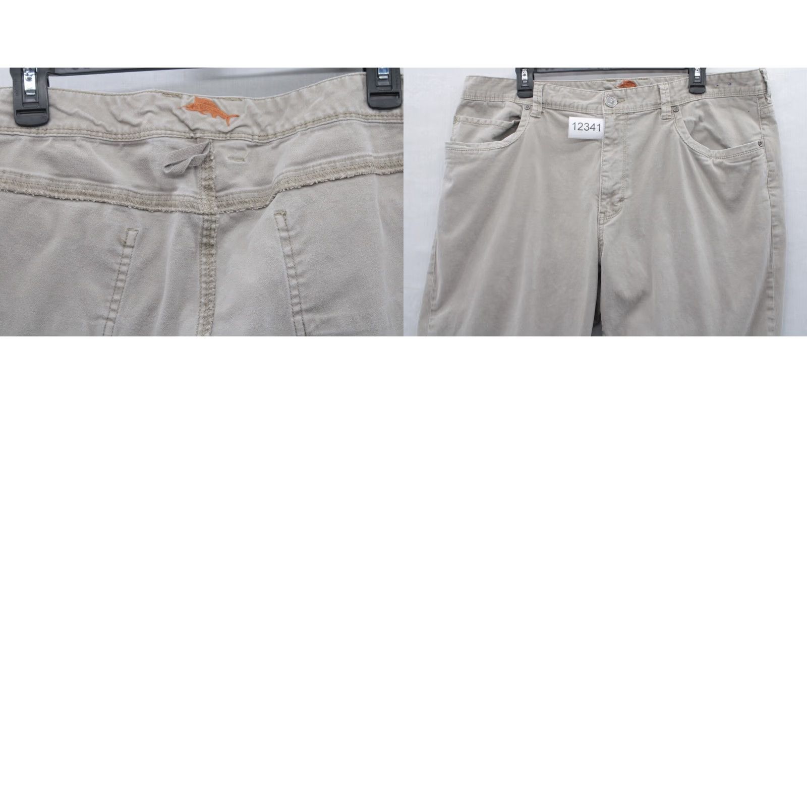 Tommy Bahama Tommy Bahama Pants Men's Beige 38x32 Stretch Cotton Straight Leg Beach Preppy Size US 38 / EU 54 - 9 Thumbnail