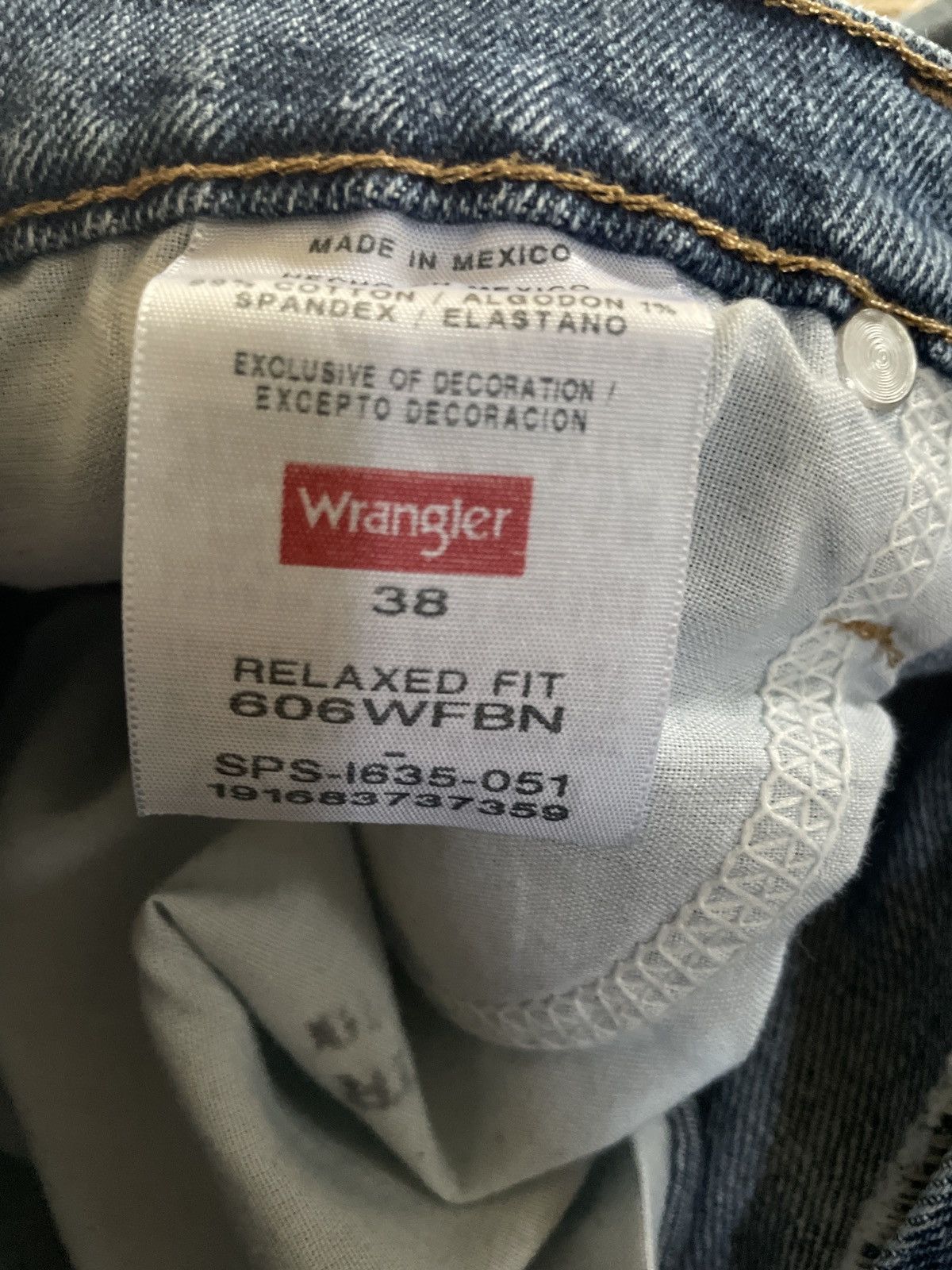 Designer × Vintage × Wrangler Wrangler Denim Blue Jean Shorts Jorts Waist 38 Relaxed Fit Size US 38 / EU 54 - 9 Thumbnail