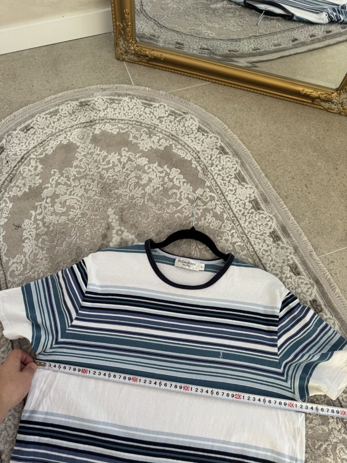Yves Saint Laurent Yves Saint Lauren YSL T-shirt striped cotton vintage Size US M / EU 48-50 / 2 - 6 Thumbnail