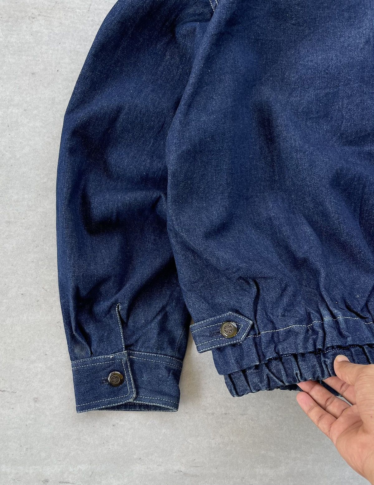 Japanese Brand 🔥VINTAGE 90'S DEVIN JAPAN EMBROIDERED DENIM BOMBER JACKET Size US M / EU 48-50 / 2 - 6 Thumbnail
