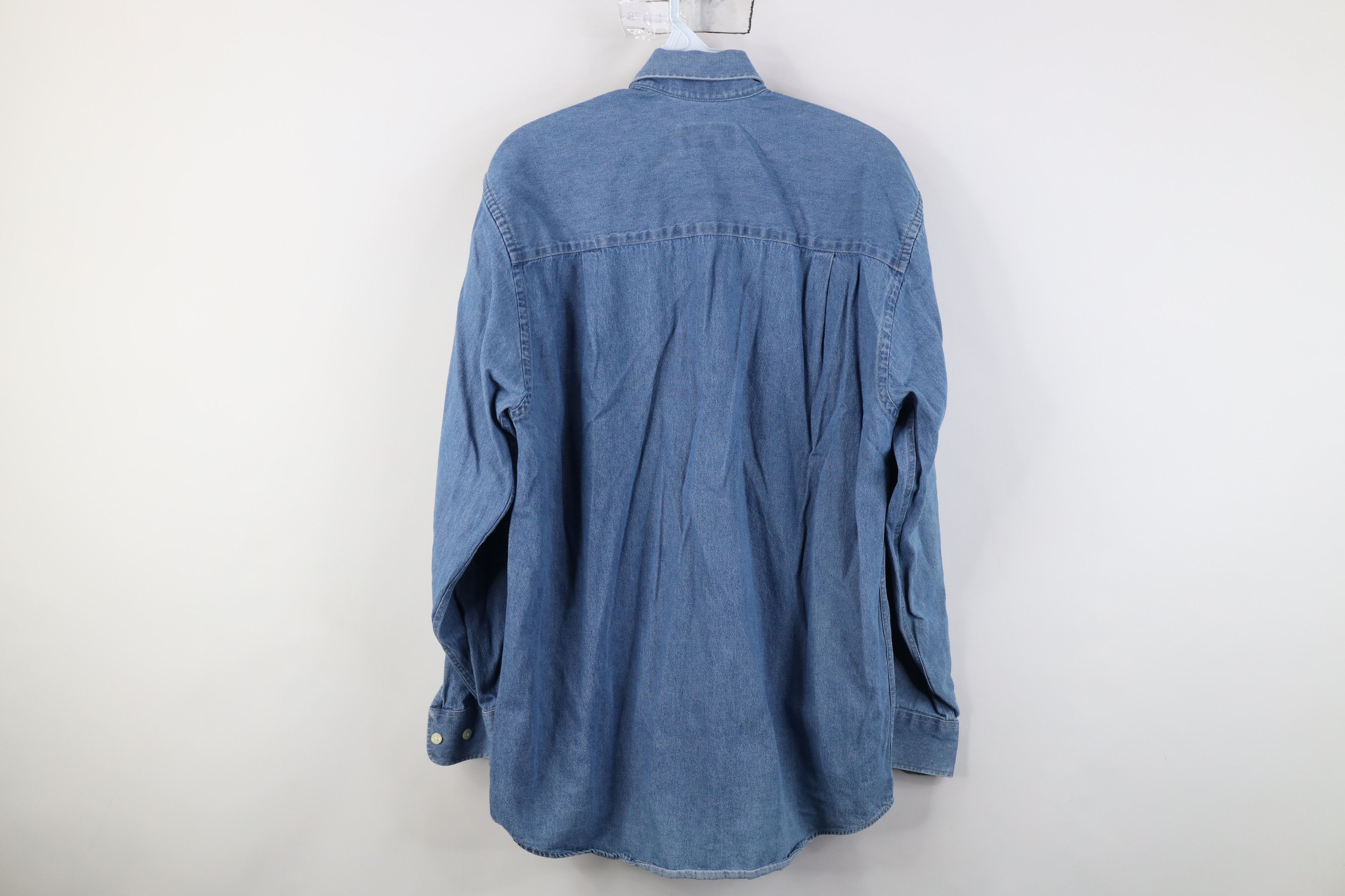 Vintage Vintage 90s Y2K Corvette Racing Denim Button Down Shirt Size US S / EU 44-46 / 1 - 12 Thumbnail