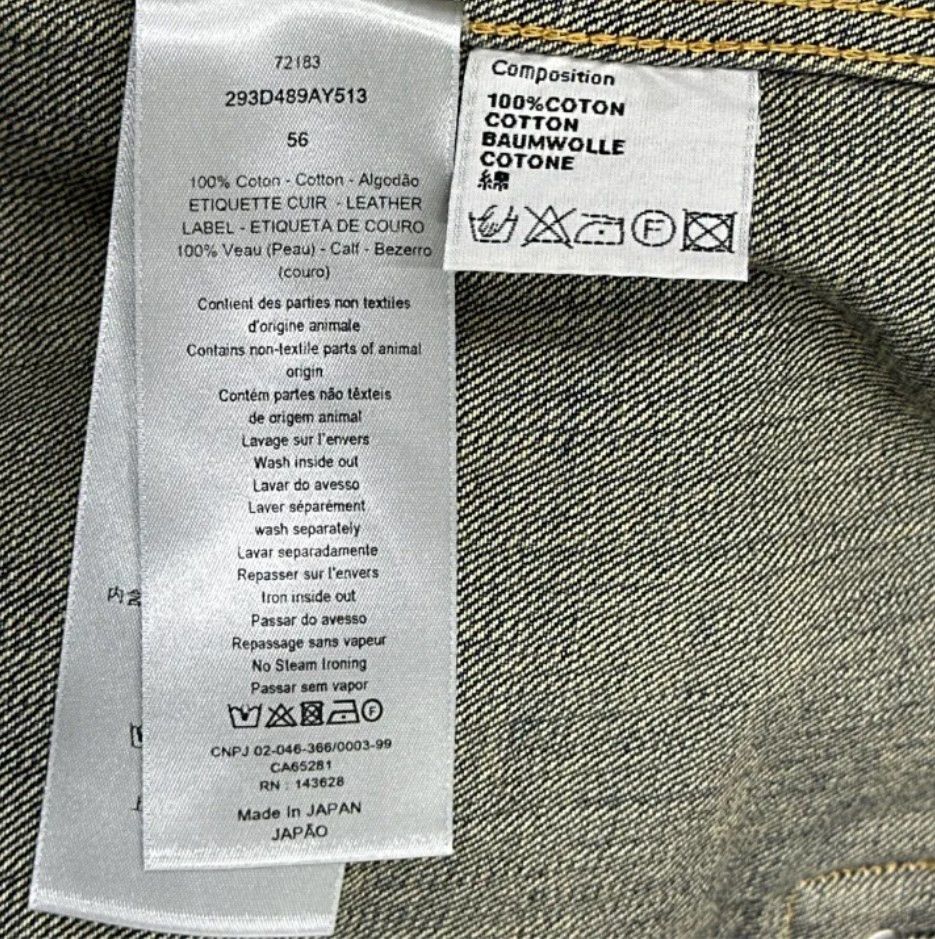 Dior Dior Long-sleeve Denim Jacket Size US XL / EU 56 / 4 - 4 Thumbnail