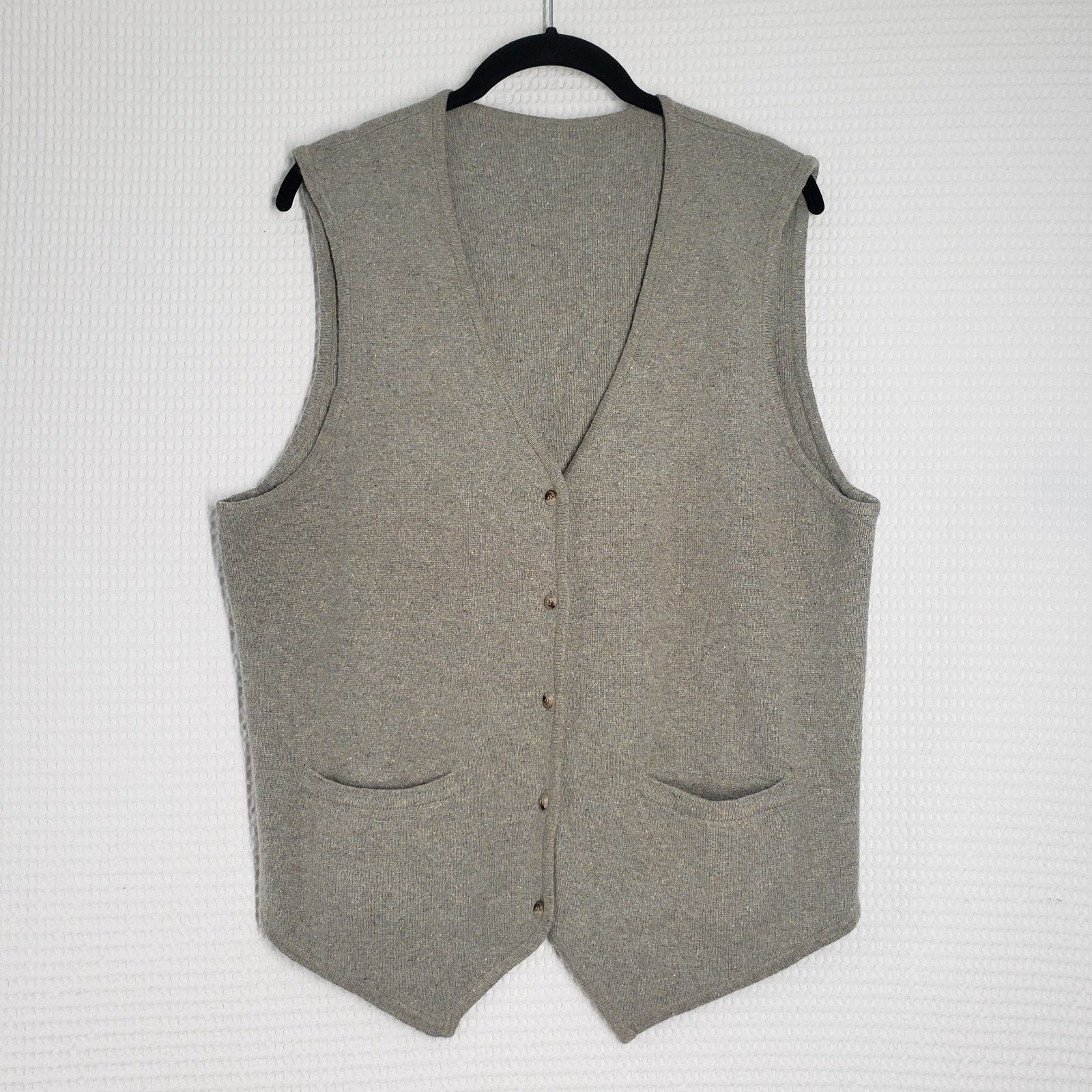 Esprit Vintage Esprit Sweater Vest Mens Medium Gray Sleeveless Size US M / EU 48-50 / 2 - 1 Thumbnail