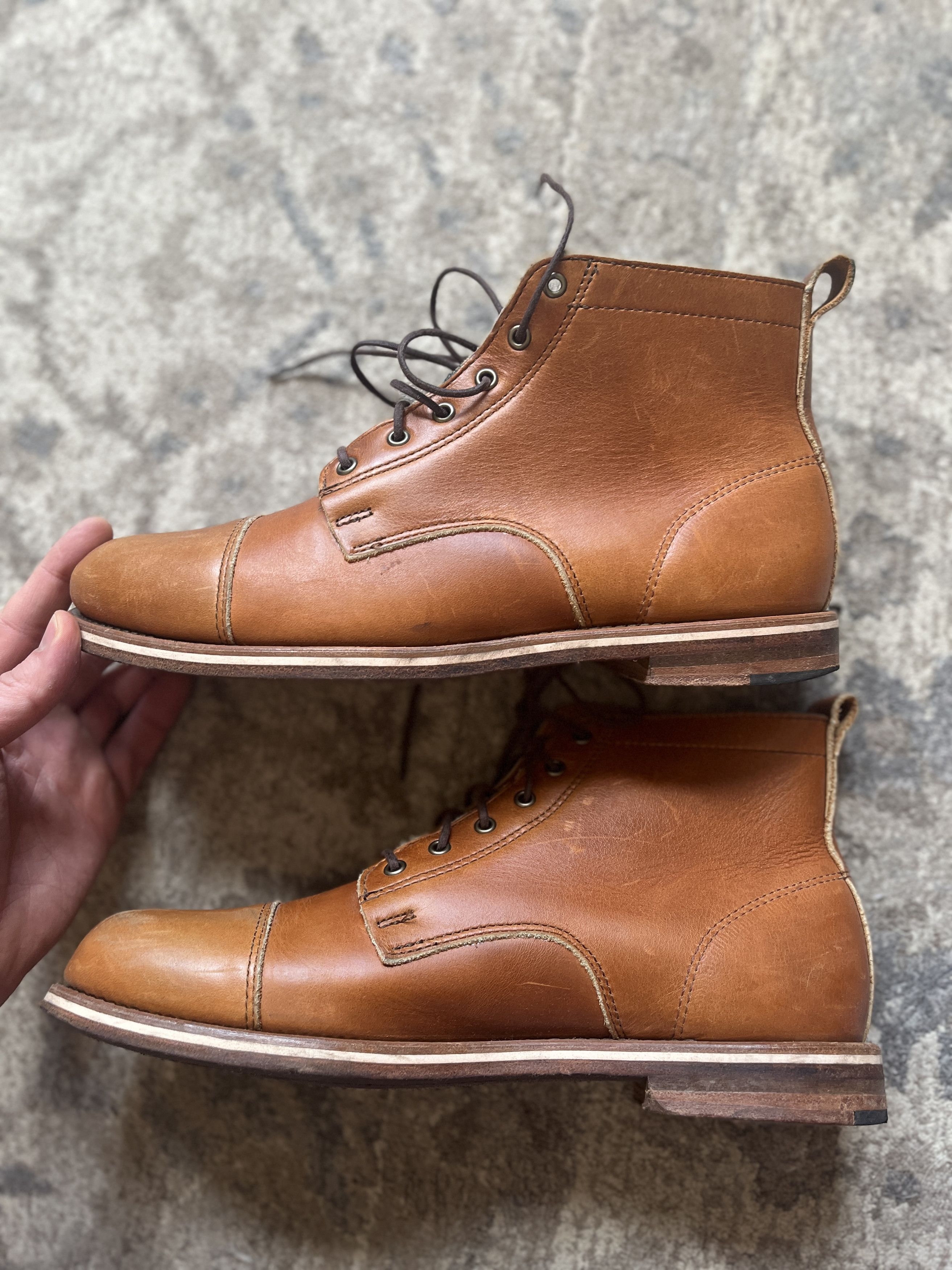 HELM Helm Declan Premium Leather Chukka Boots Rich Brown  display picture 3