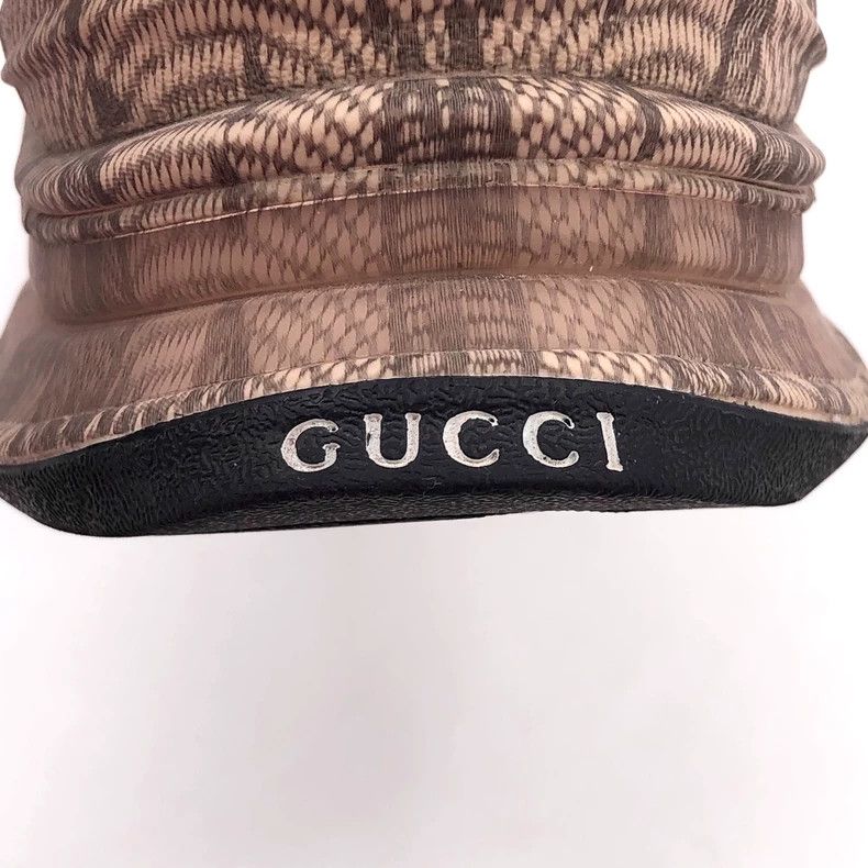 Gucci Gucci Brown logo jacquad full-printed lace-up casual sneak Size US 5 / IT 35 - 8 Thumbnail