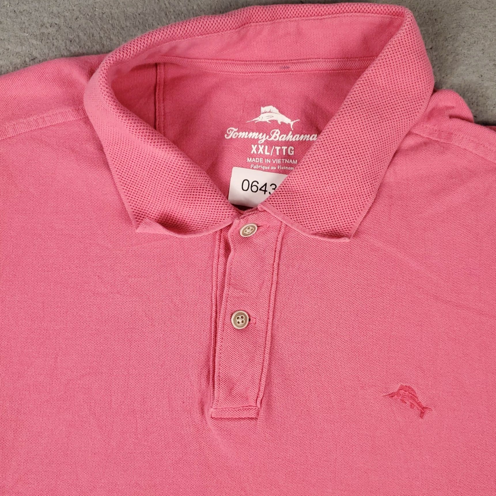 Tommy Bahama Tommy Bahama Polo Shirt 2XL Pink Casual Short Sleeve Mens Size US XXL / EU 58 / 5 - 2 Thumbnail