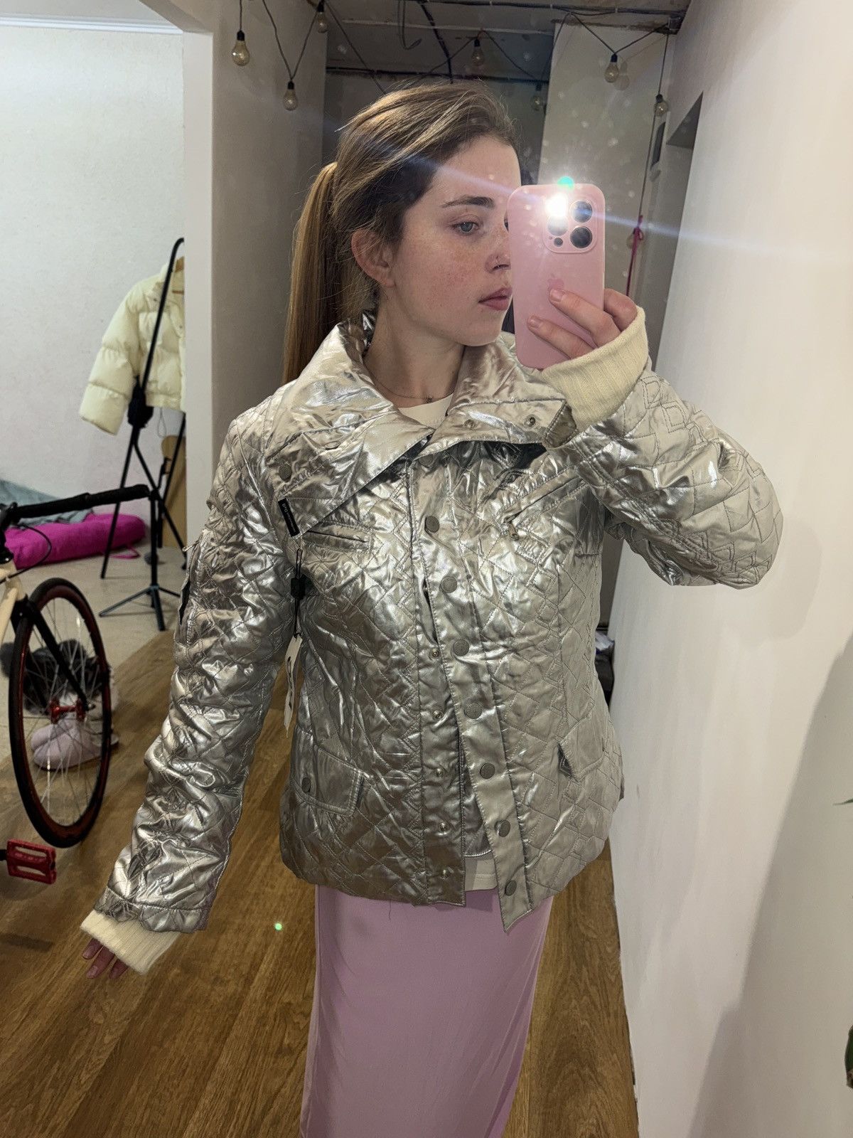 Dolce & Gabbana DOLCE & GABBANA VINTAGE METALLIC AVANT GARDE JACKET Size L / US 10 / IT 46 - 7 Thumbnail