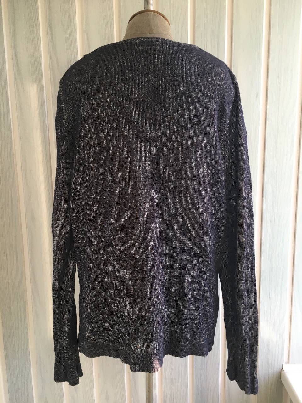 Iceberg × Vintage Vintage Iceberg Metal Knit Viscose Gilmar Pullover Sweater Size US XL / EU 56 / 4 - 2 Thumbnail