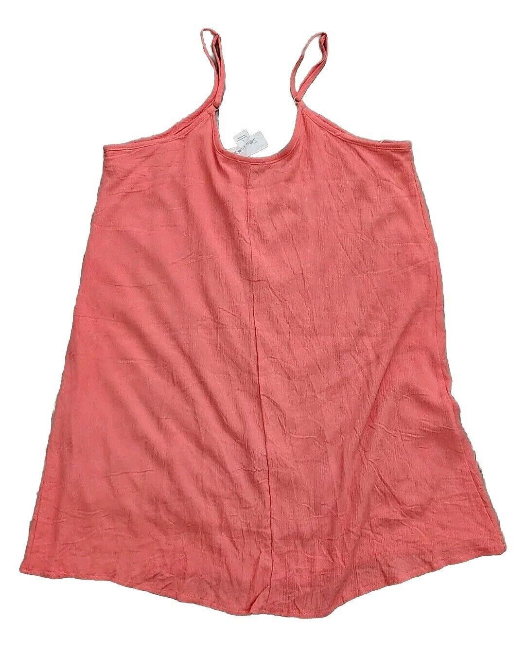 Designer Anthropoligie Salty Lemon Tunic Long Coral Pink Summer Large Size L / US 10 / IT 46 - 2 Thumbnail