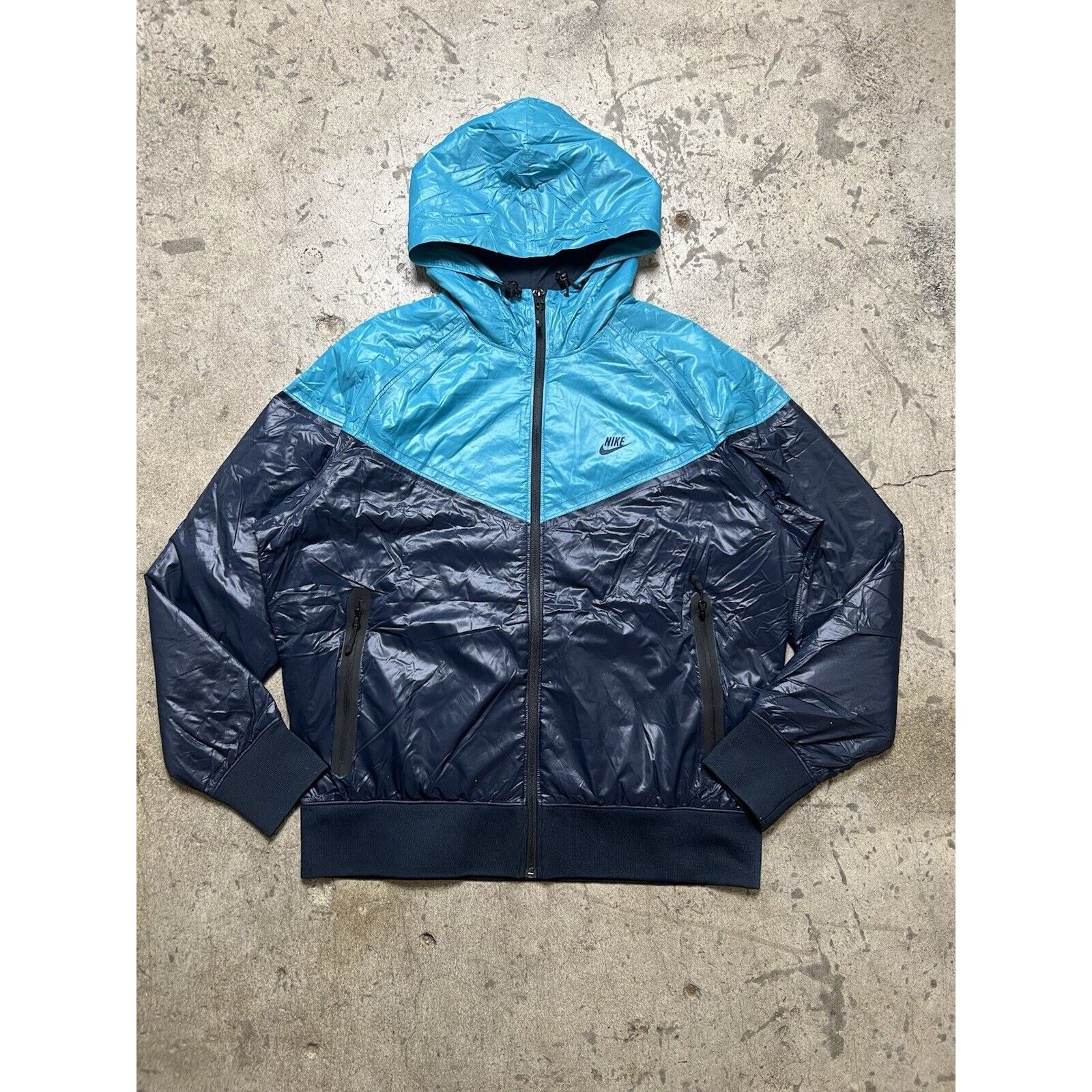 Nike Nike Blue Windbreaker Men’s Padded Nylon Blue Color block L Size US L / EU 52-54 / 3 - 1 Thumbnail