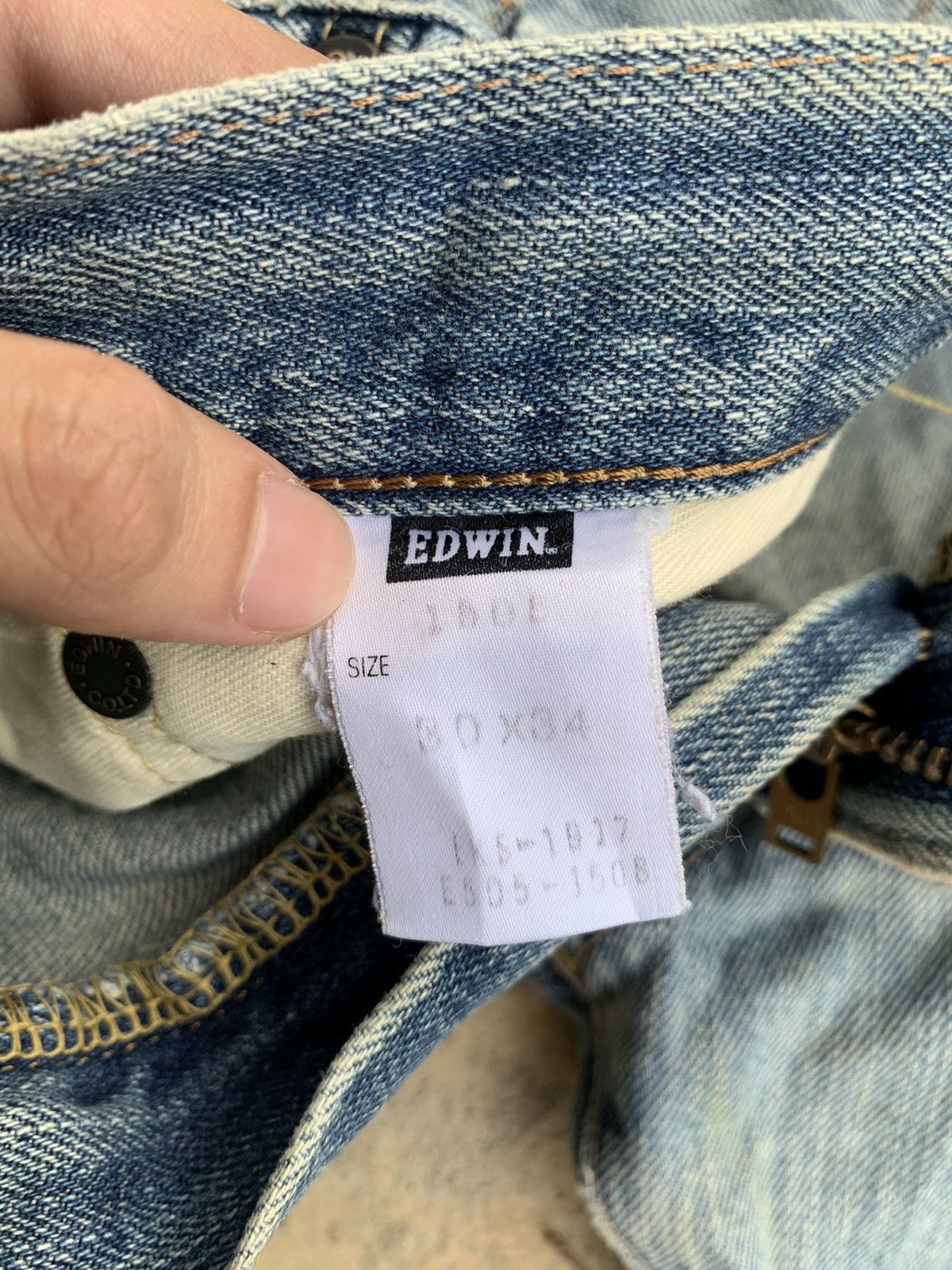 Edwin × Vintage Vintage Edwin 505 Selvedge Japanese Distressed Denim Size US 32 / EU 48 - 12 Thumbnail