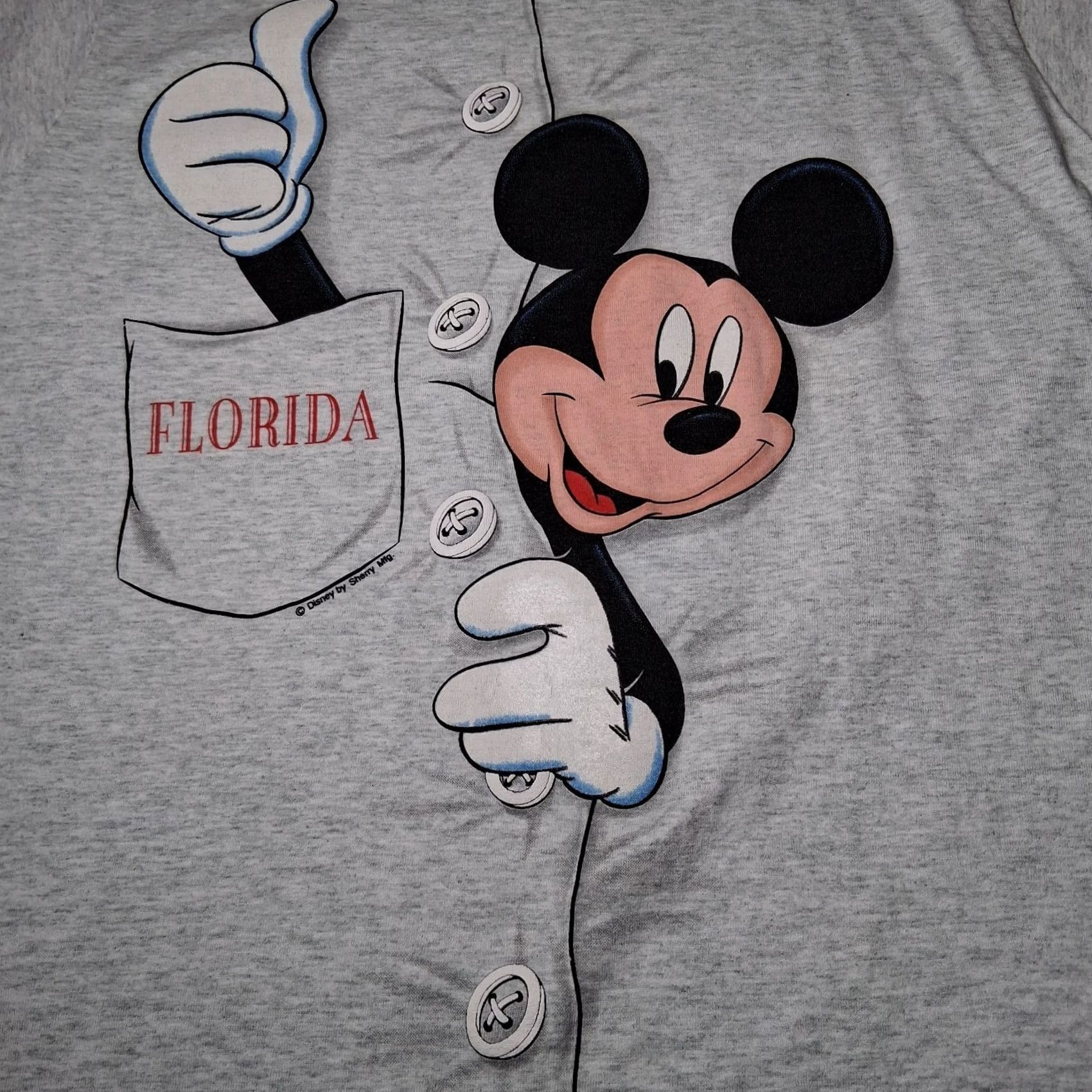 Fruit Of The Loom VINTAGE Mickey Mouse Shirt Medium Short Sleeve Crew Neck Graphic 1990s Disney BEST Fruit of the Loom Men Gray Cotton Blend Size US M / EU 48-50 / 2 - 2 Thumbnail