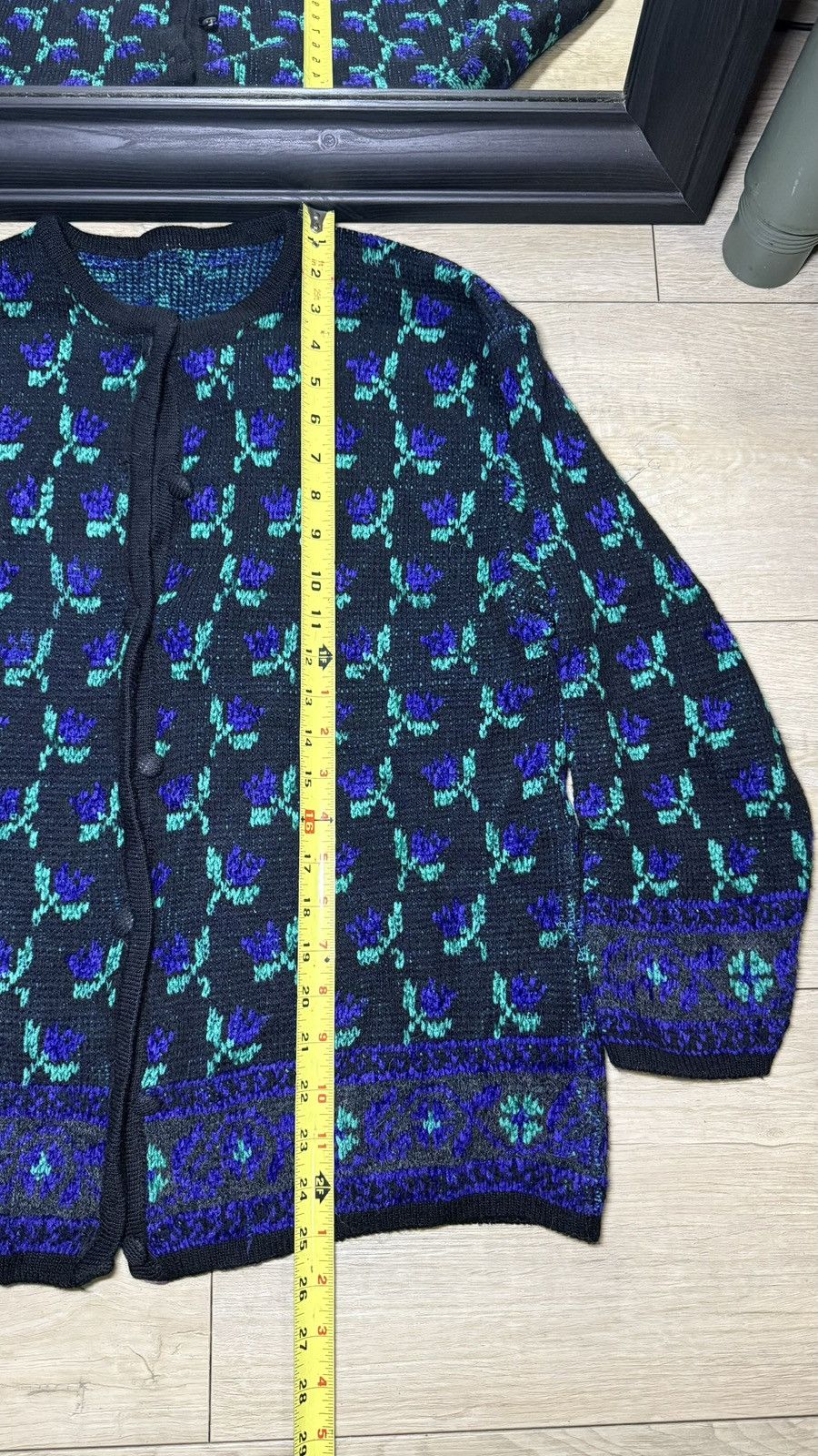 Patagonia Vintage 1990s Women’s Flower All Over Print Cardigan Button Size L / US 10 / IT 46 - 7 Thumbnail