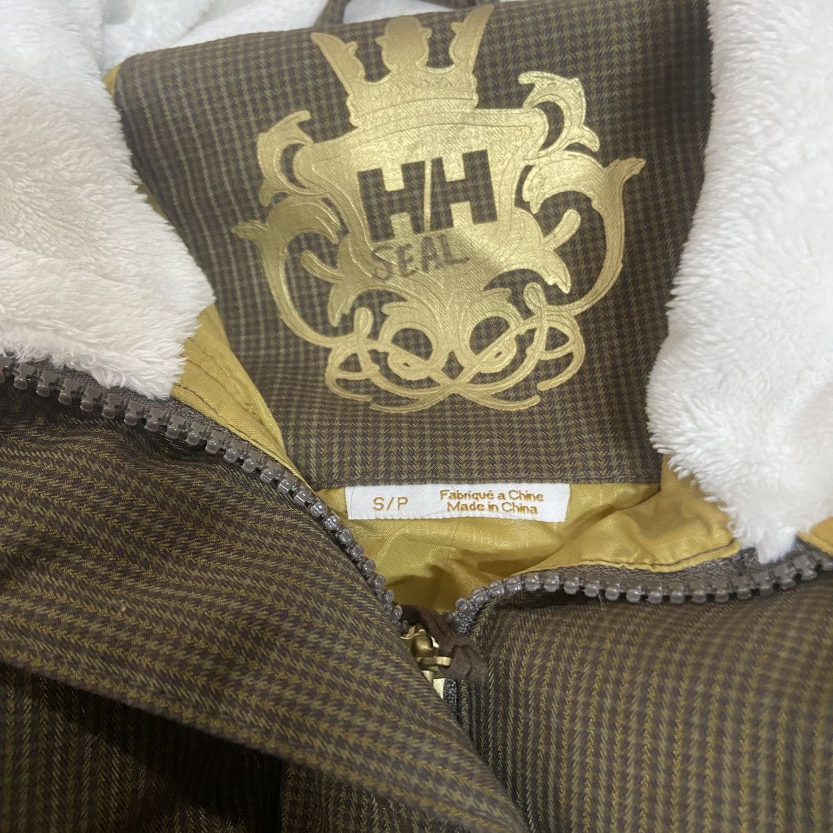 Helly Hansen Helly Hansen Women’s S Brown Fur Hoodie Down Jacket Y2K Size S / US 4 / IT 40 - 3 Thumbnail