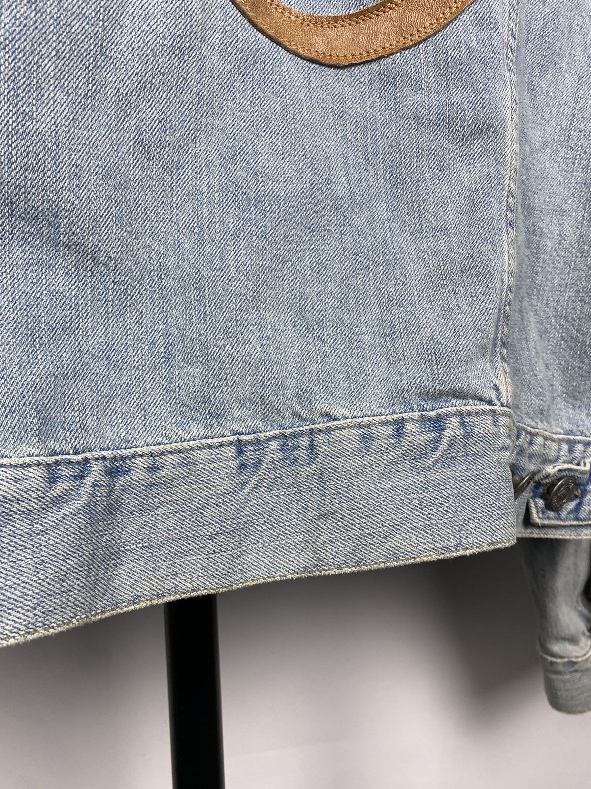 Giorgio Armani Vintage 90s Armani Jeans BIG LOGO Denim Jacket Size US M / EU 48-50 / 2 - 10 Thumbnail