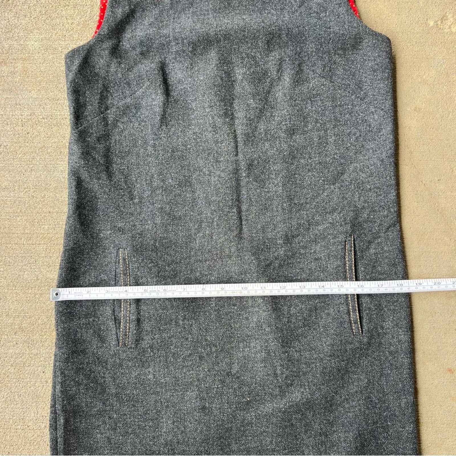 Pendleton 60s Pendleton Woolen Mills Gray Wool Sleeveless Sheath Dress Size L / US 10 / IT 46 - 9 Thumbnail