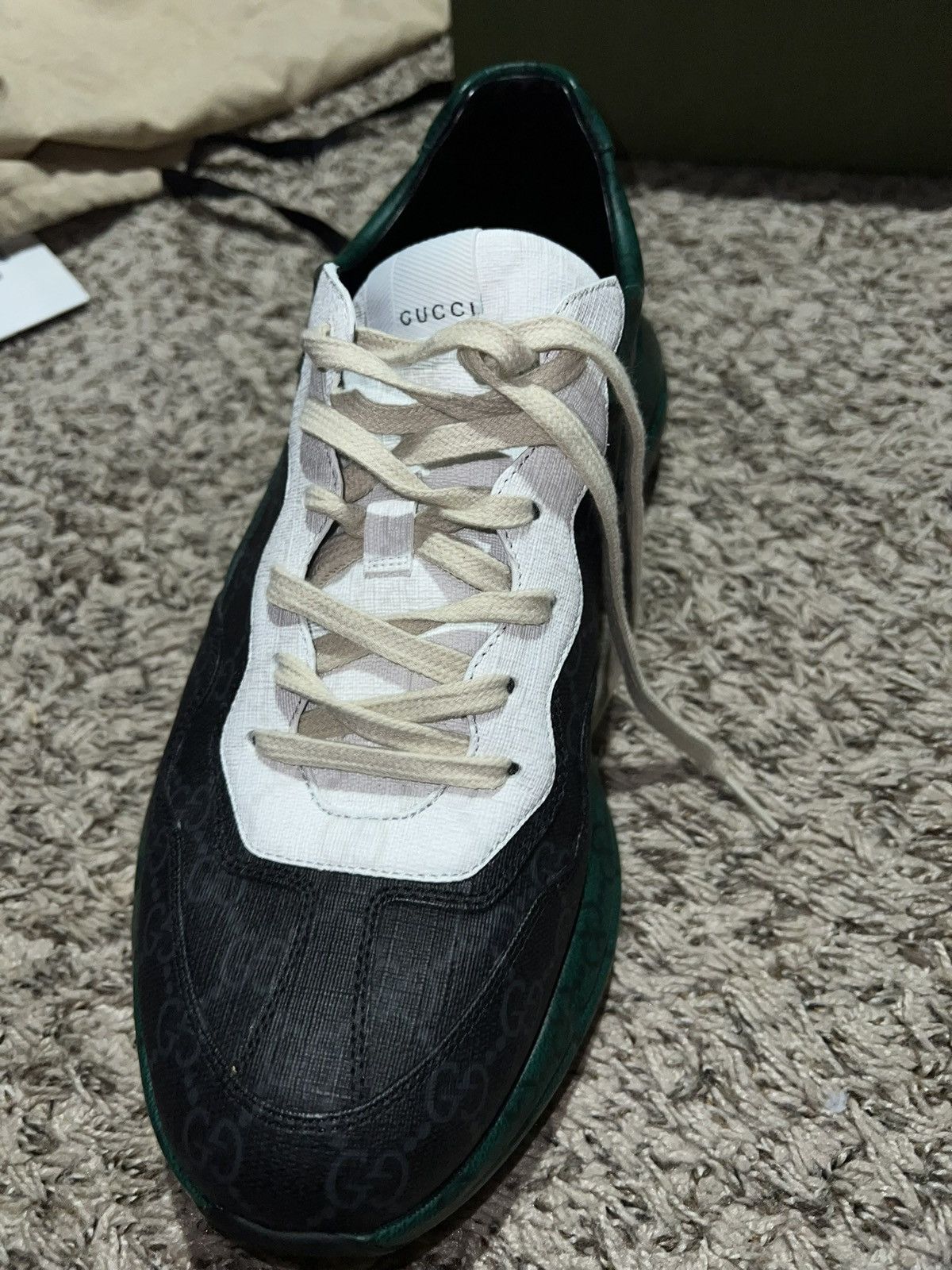 Gucci Gucci GG Rhyton Green Black Size US 11.5 / EU 44-45 - 6 Thumbnail