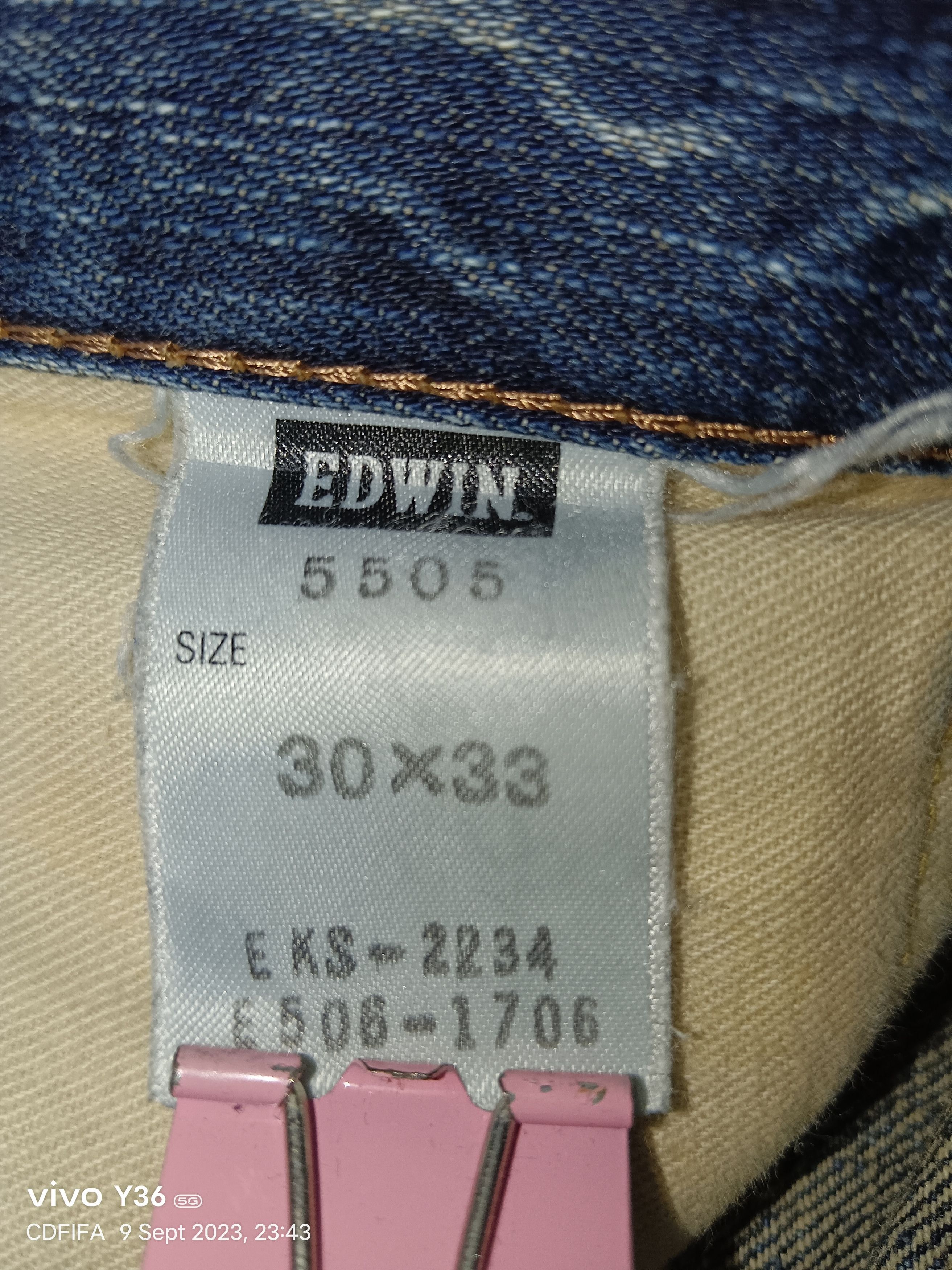 Edwin 90's❗Edwin 505ZX Selvedge Distressed Denim Size US 30 / EU 46 - 11 Thumbnail