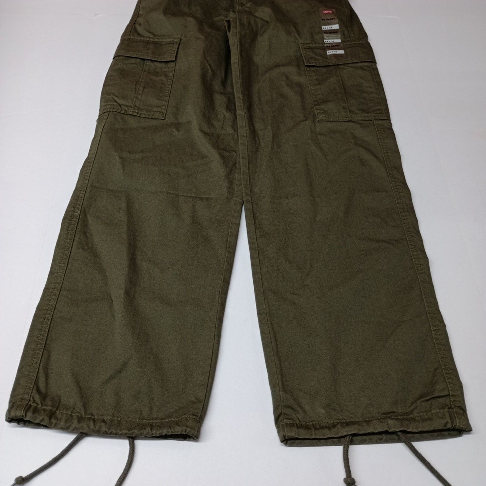 Levi's Levi's Women '94 Baggy Cargo Pants Size 24x32 Green Mid Rise Size 24" / US 00 / IT 34 - 3 Thumbnail