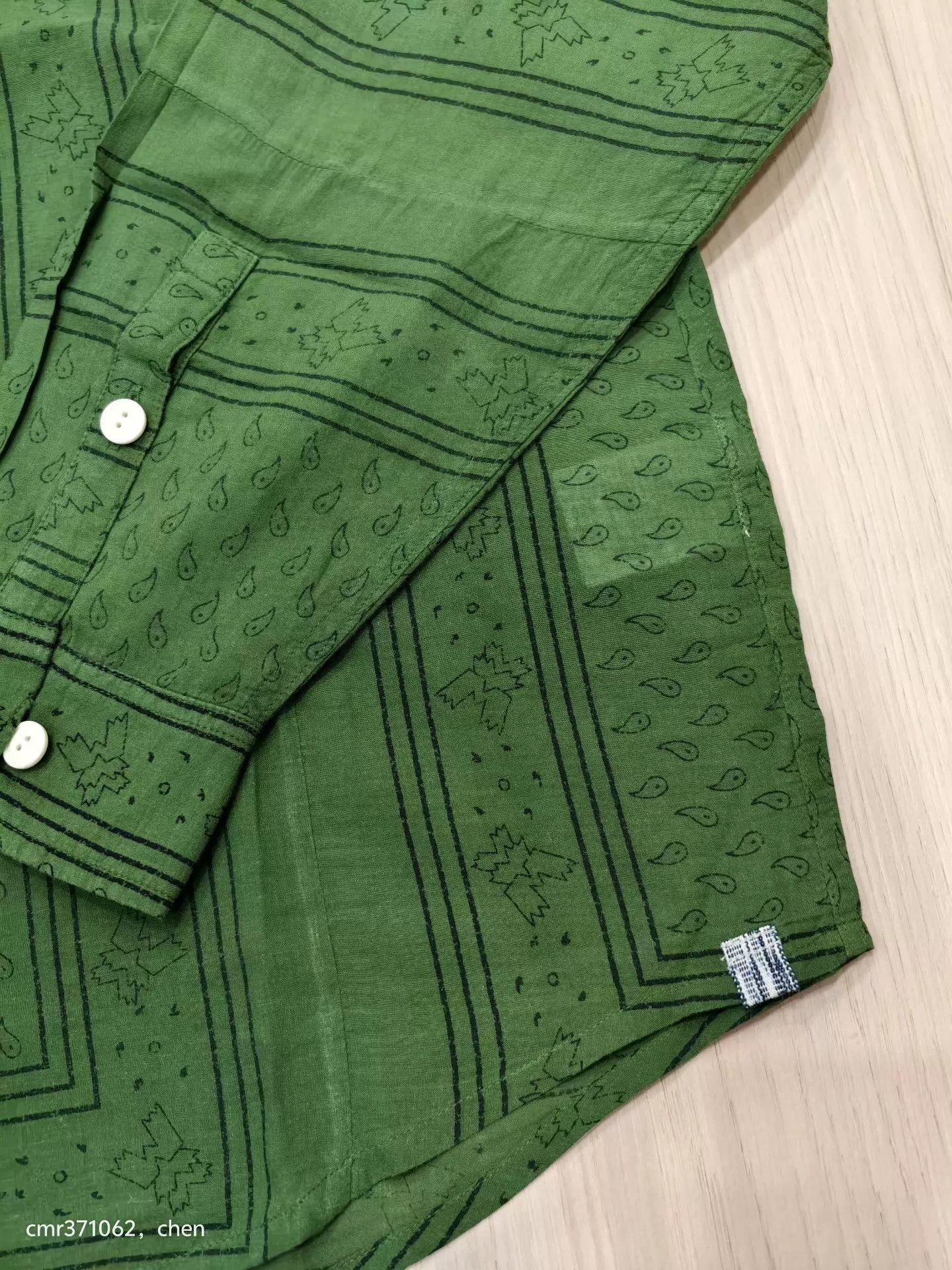 Visvim VISVIM 20AW LUMBER L/S BANDANA P.W. ND Green Size 2 Size US M / EU 48-50 / 2 - 5 Thumbnail