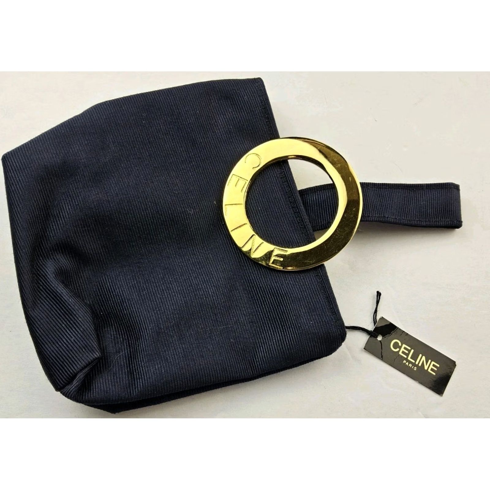 Celine CELINE Pouch Nylon Bag Zip Black Women Size ONE SIZE - 2 Thumbnail