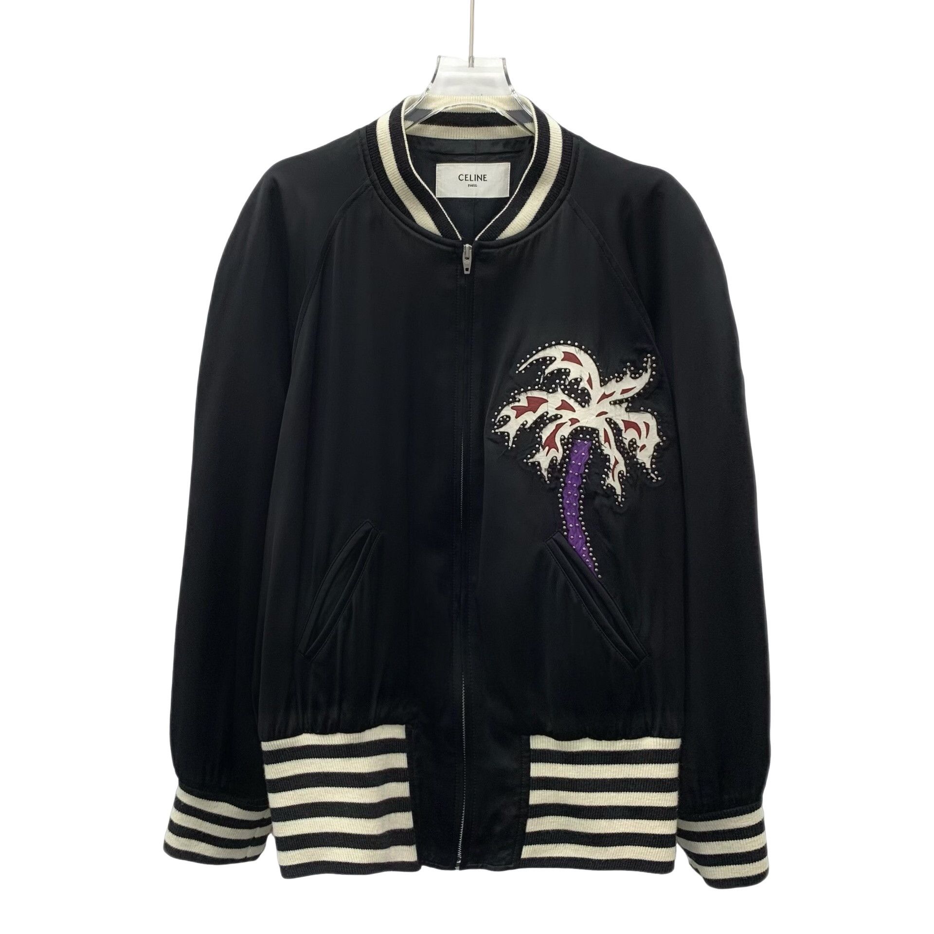 Celine Celine Palm Tree Beaded Bomber Jacket 50 Size US M / EU 48-50 / 2 - 1 Thumbnail