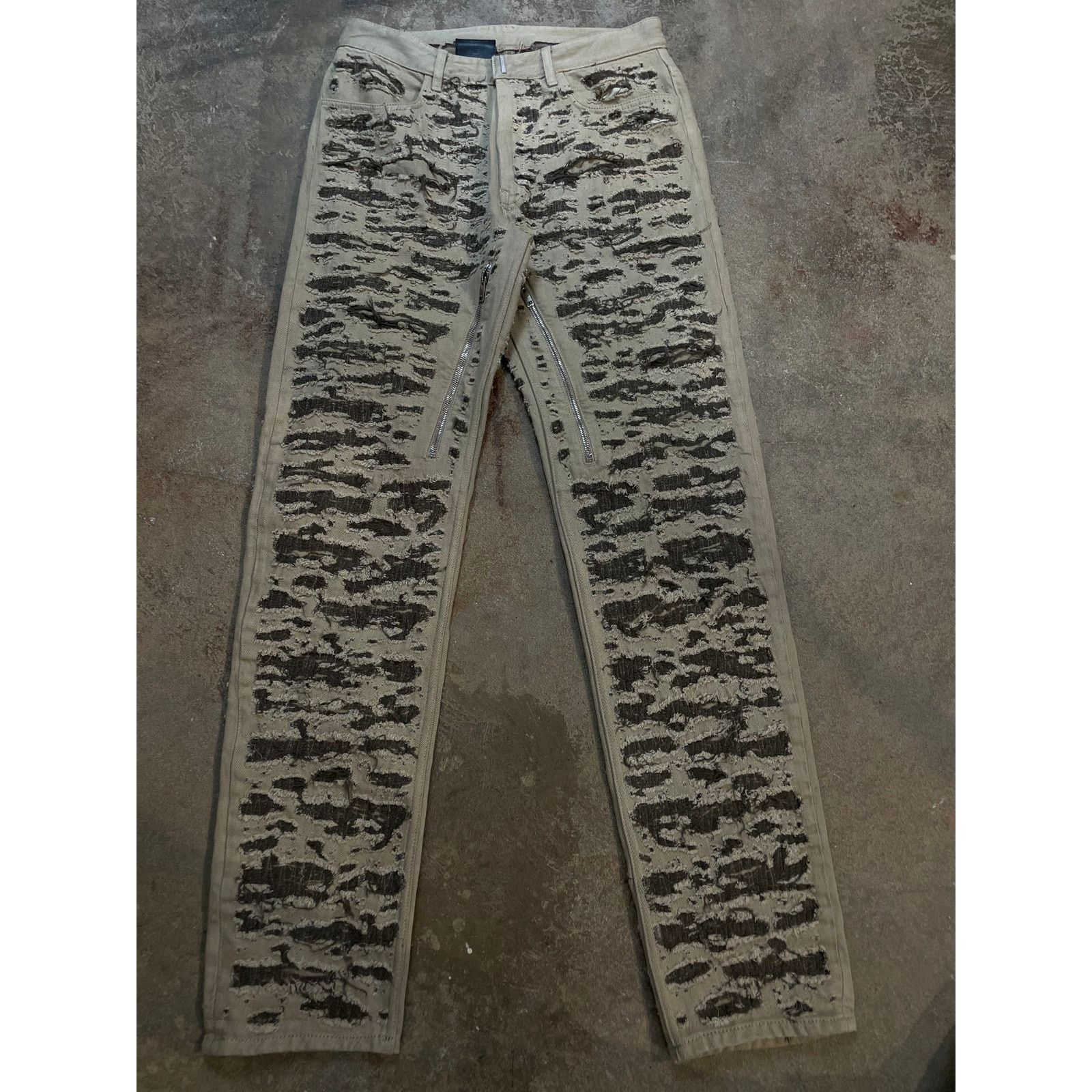 Givenchy Givenchy Ribbed Jeans Olive Used 32 Size US 32 / EU 48 - 2 Thumbnail