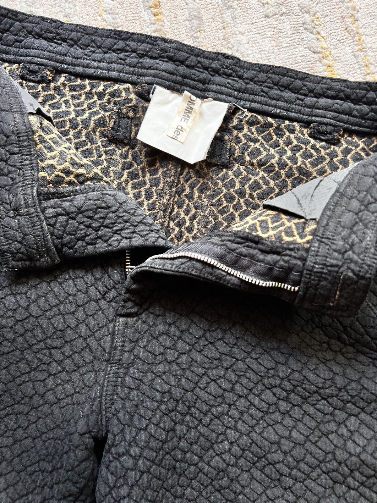 Comme des Garcons × Comme des Garcons Homme Comme des Garcons Jacquard Snake Scales Pattern Pants Size US 30 / EU 46 - 7 Thumbnail