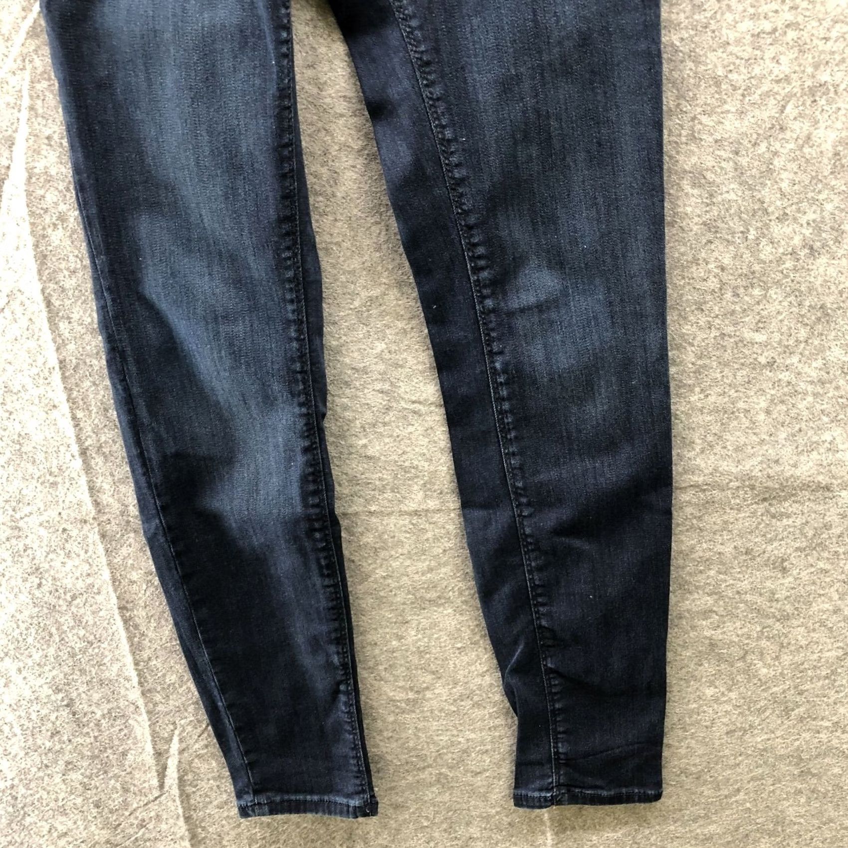 Zara Zara Sim Fit Jeans Womens 6 Medium Rise Blue Dark Wash Stretch Skinny Denim Cotton Blend Size 28" / US 6 / IT 42 - 4 Thumbnail