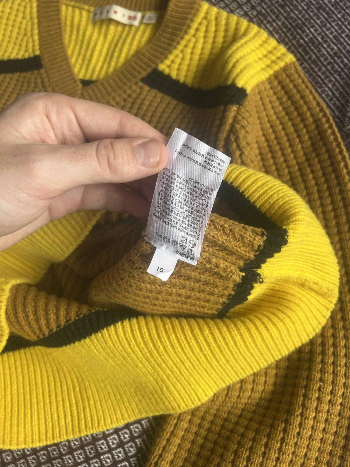 Japanese Brand × Marni Uniqlo x Marni Knitted V Neck Long Sleeve Sweater Streetwear Size XL / US 12-14 / IT 48-50 - 10 Thumbnail