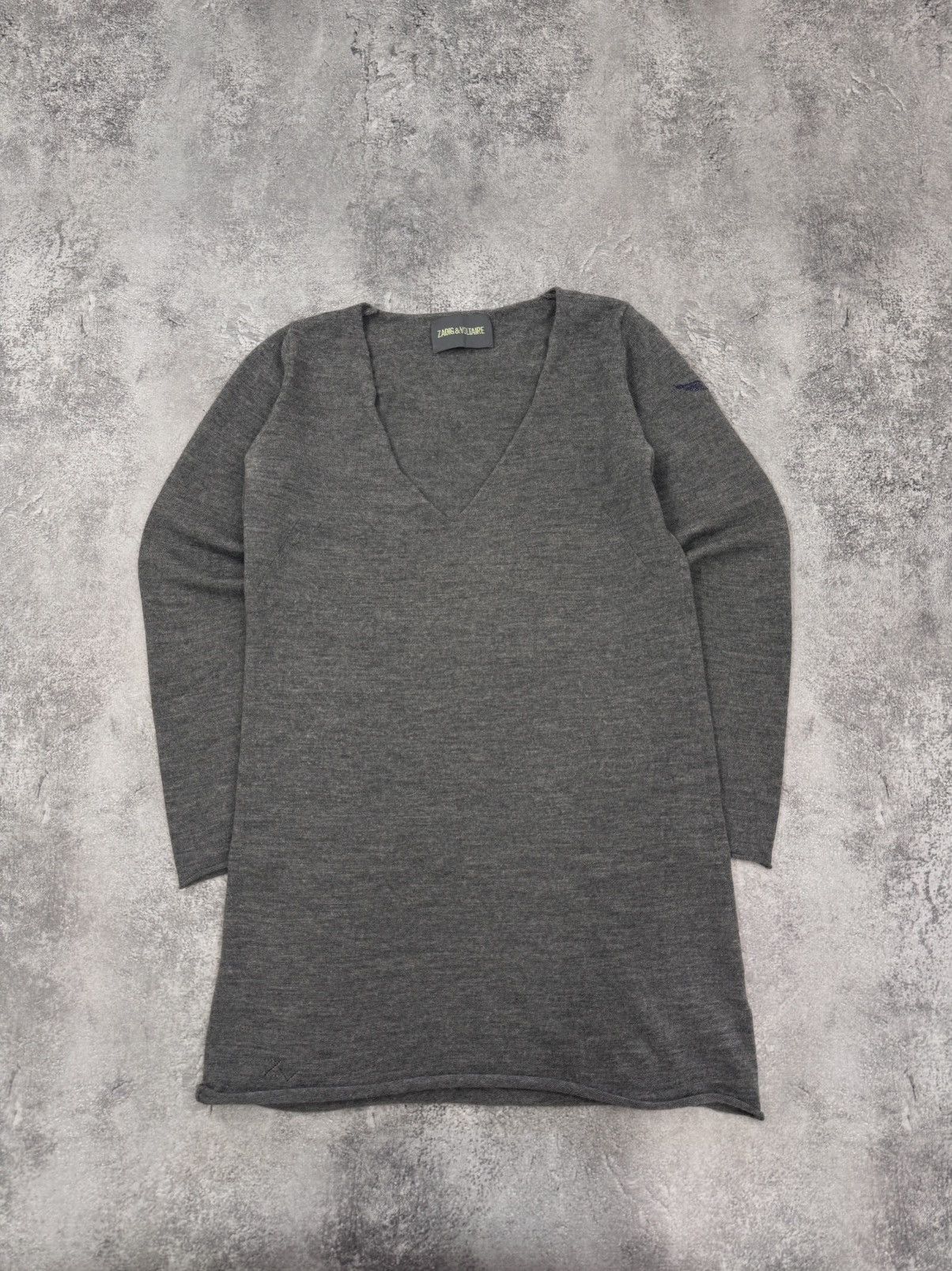 Zadig & Voltaire Zadig & Voltaire Women Wool Long Sweater Grey Size S Size S / US 4 / IT 40 - 1 Thumbnail