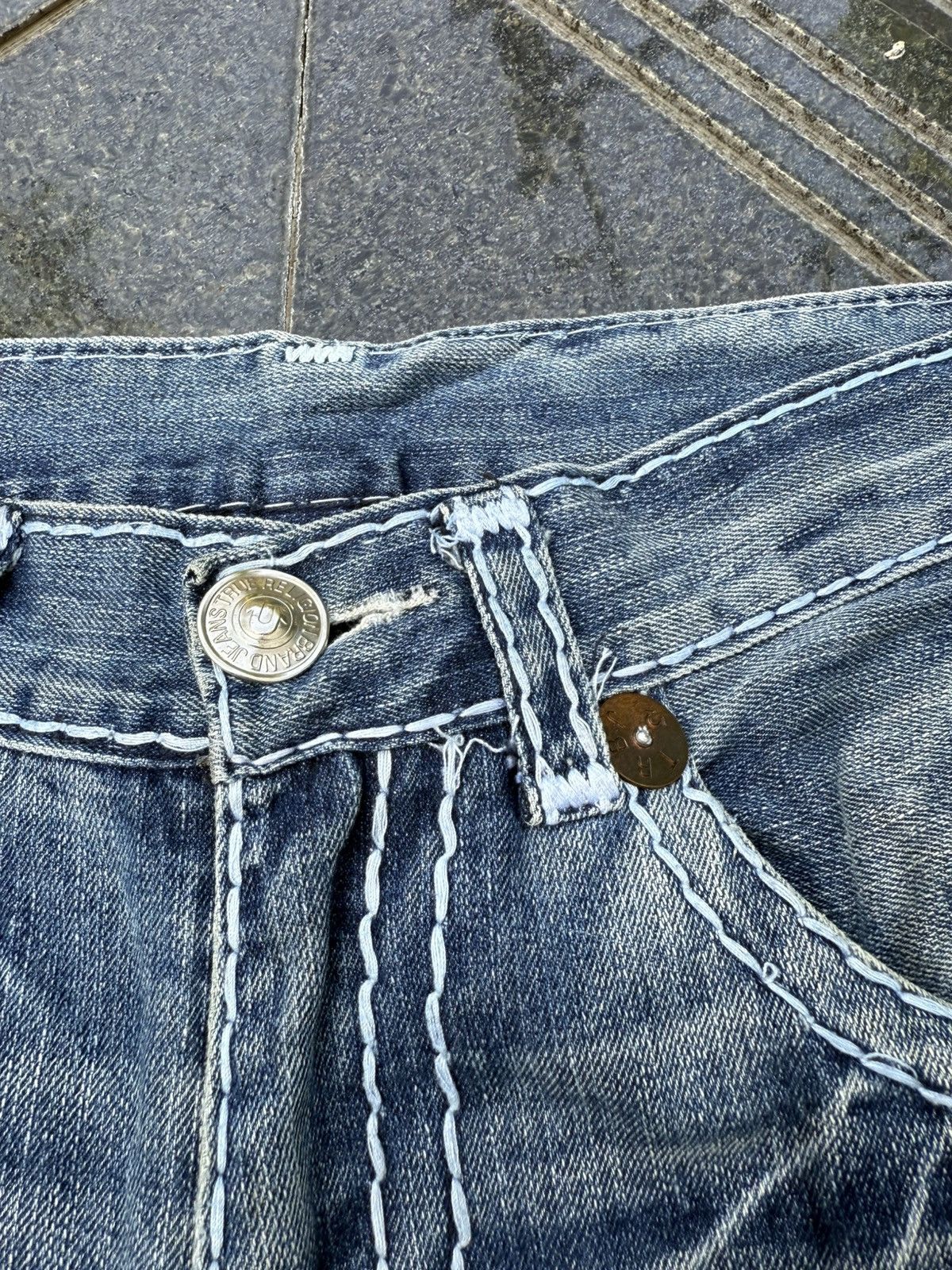 True Religion 90’s TRUE RELIGION RARE POCKET LOGO Y2K VINTAGE DENIM PANTS Size US 32 / EU 48 - 16 Thumbnail