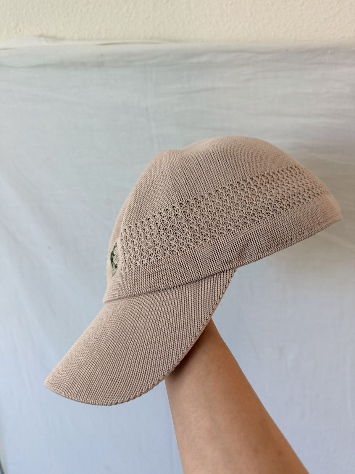 Kangol Kangol Tropic Ventair Spacecap Beige Knit Baseball Cap XXL Size ONE SIZE - 3 Thumbnail