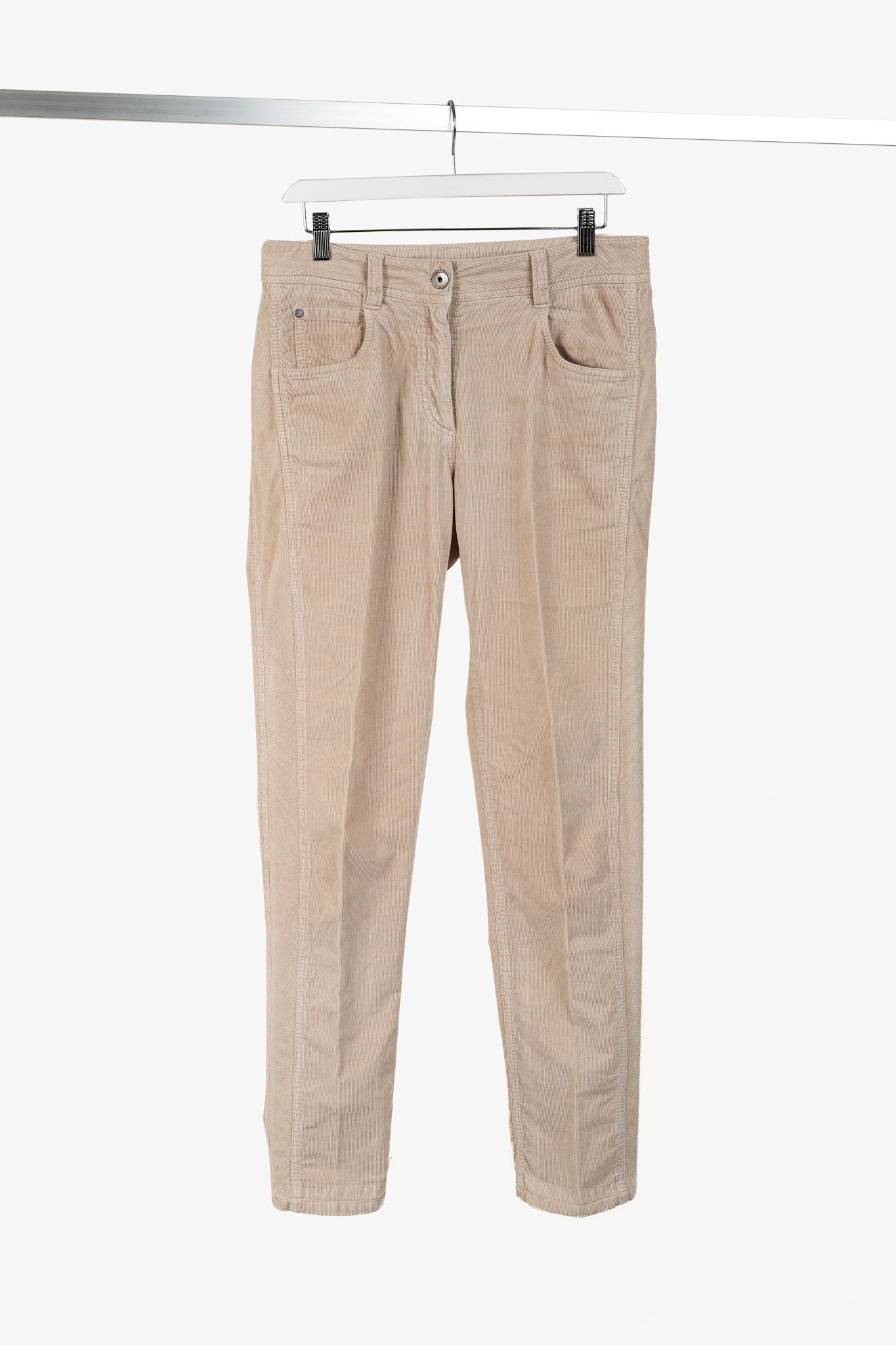 Brunello Cucinelli Brunello Cucinelli AW/19 Corduroy Monili-Bead Cropped Jeans Size 28" / US 6 / IT 42 - 1 Thumbnail