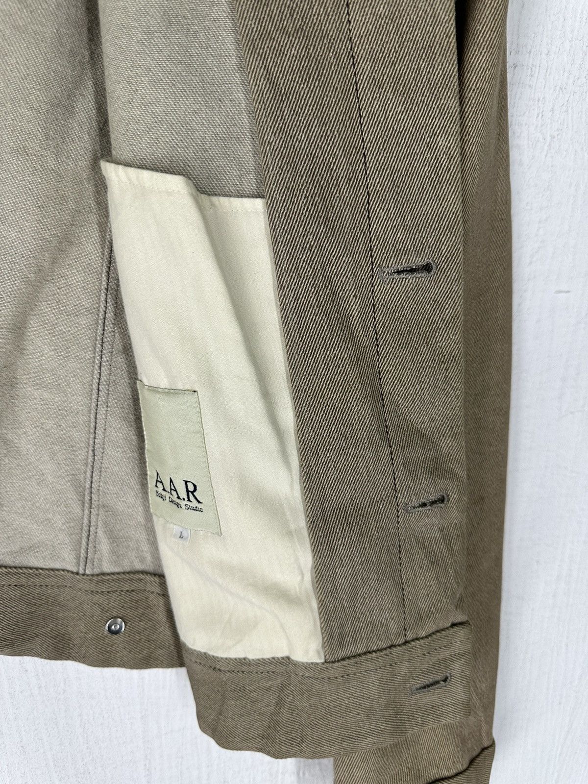 Yohji Yamamoto Vintage A.A.R Yohji Design Studio Denim Jacket Size US L / EU 52-54 / 3 - 11 Thumbnail