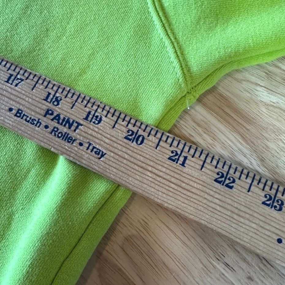 VINTAGE Carhartt Men's Small Logo Hoodie Original Workwear Bright Green