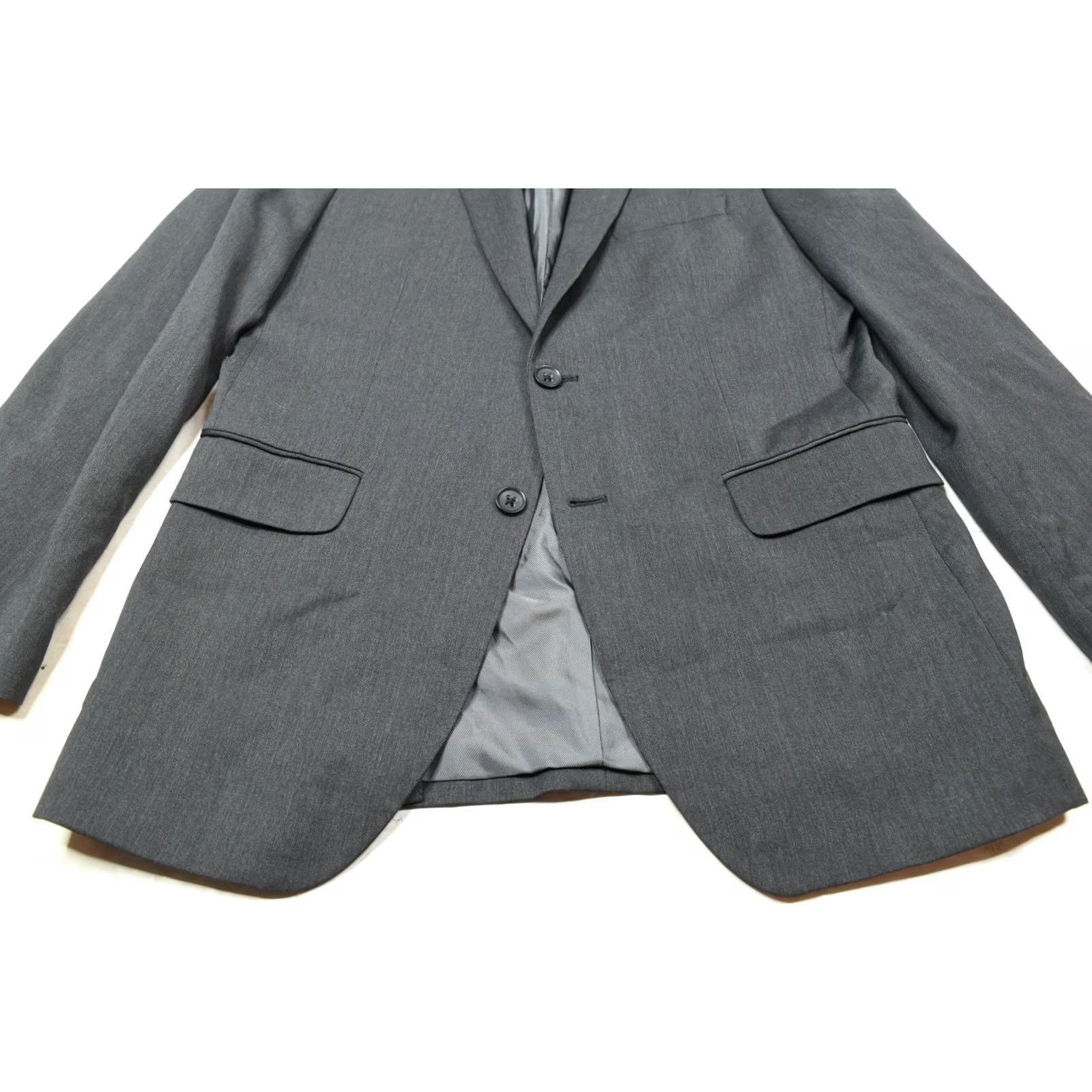 Banana Republic Banana Republic Cerutti Suit Jacket Mens 40R Gray Wool Two-Button Tailored Fit Size 40R - 5 Thumbnail