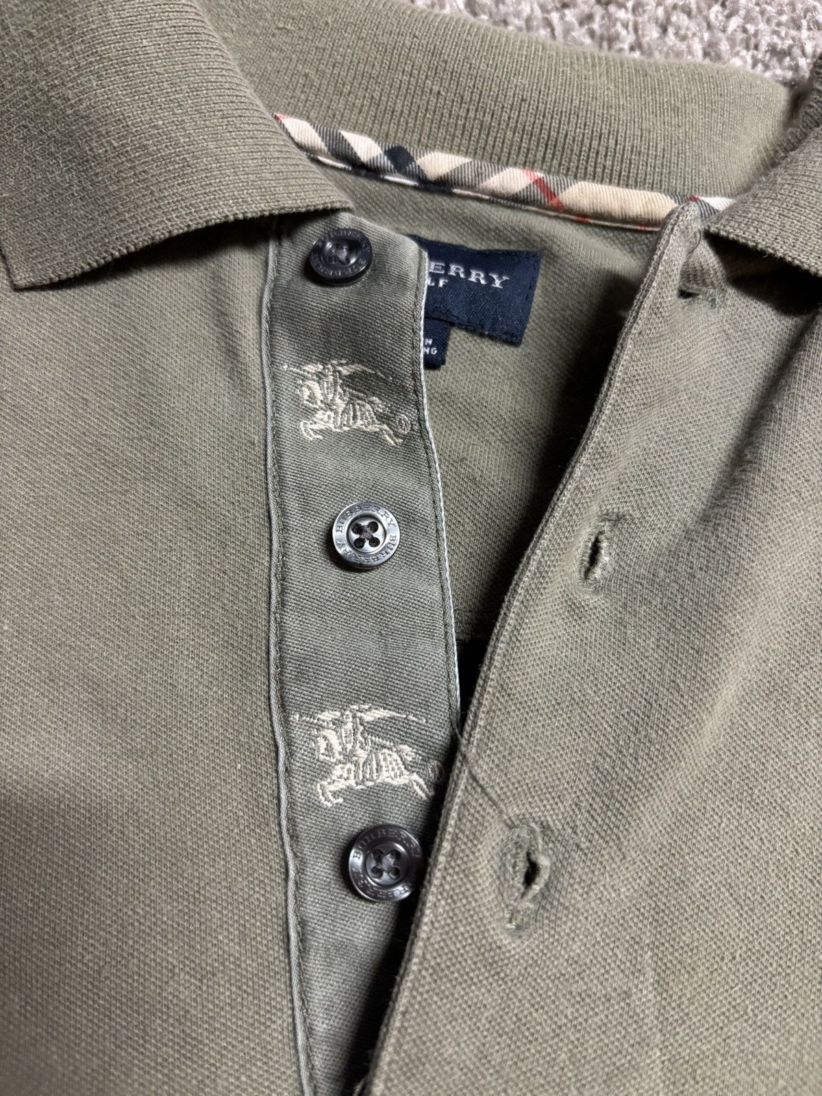 Burberry Green Burberry polo Size US M / EU 48-50 / 2 - 2 Thumbnail