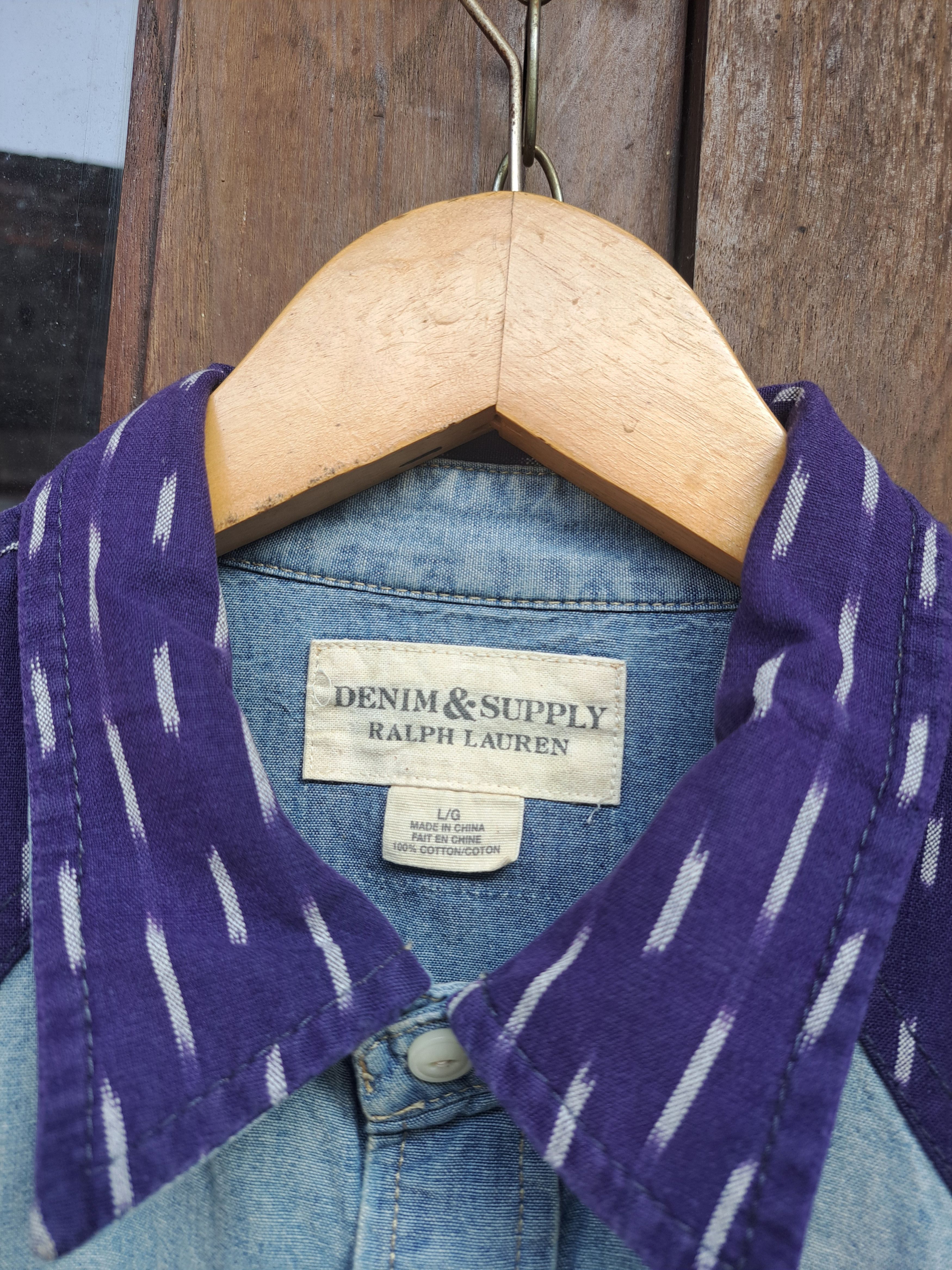 Denim & Supply Ralph Lauren Denim & Supply Ralph Lauren Western Shirt Denim Mens L Size US L / EU 52-54 / 3 - 3 Thumbnail