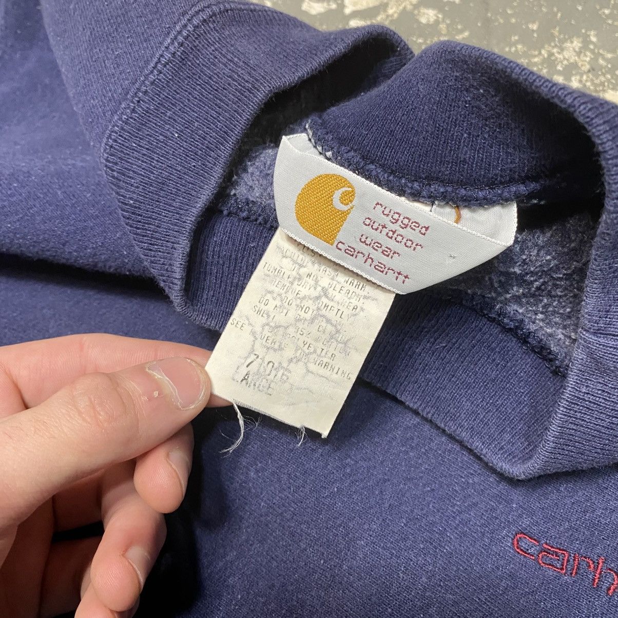 Carhartt × Vintage Vintage Carhartt Reverse Weave Navy Crewneck Sweatshirt Size US L / EU 52-54 / 3 - 6 Thumbnail