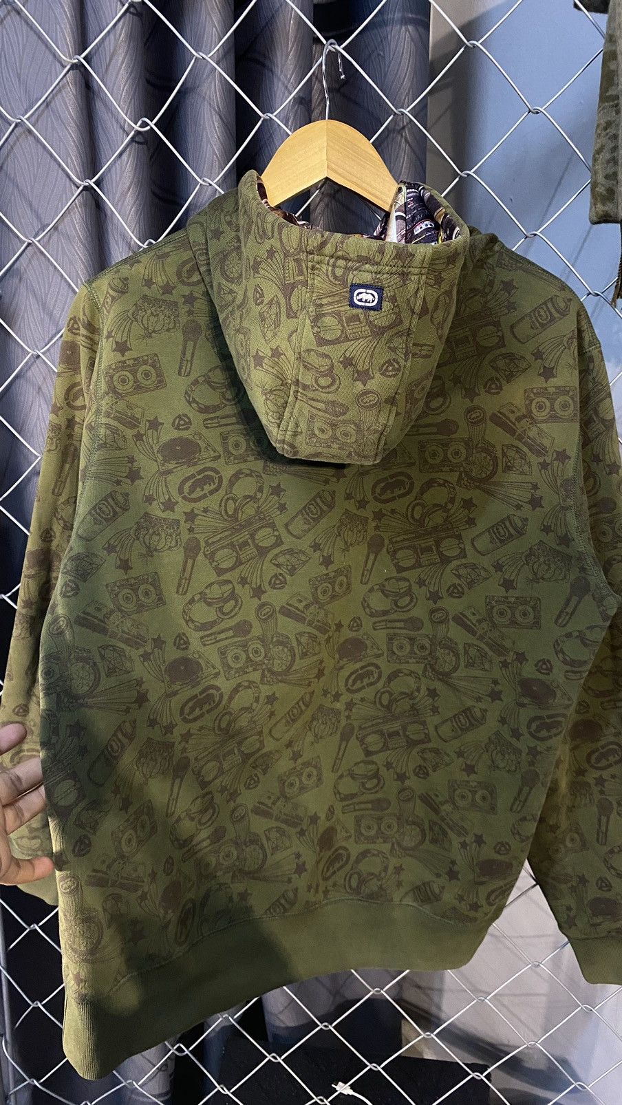 Ecko Unltd. VINTAGE y2k ECKO UNLTD HOODIE REVERSIBLE AOP MEDIUM Size US M / EU 48-50 / 2 - 5 Thumbnail