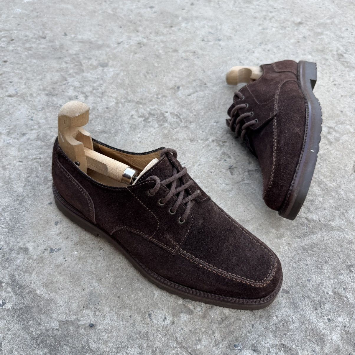 Luxury Bally Gerace Men’s Brown Suede Shoes Y2K Old Money