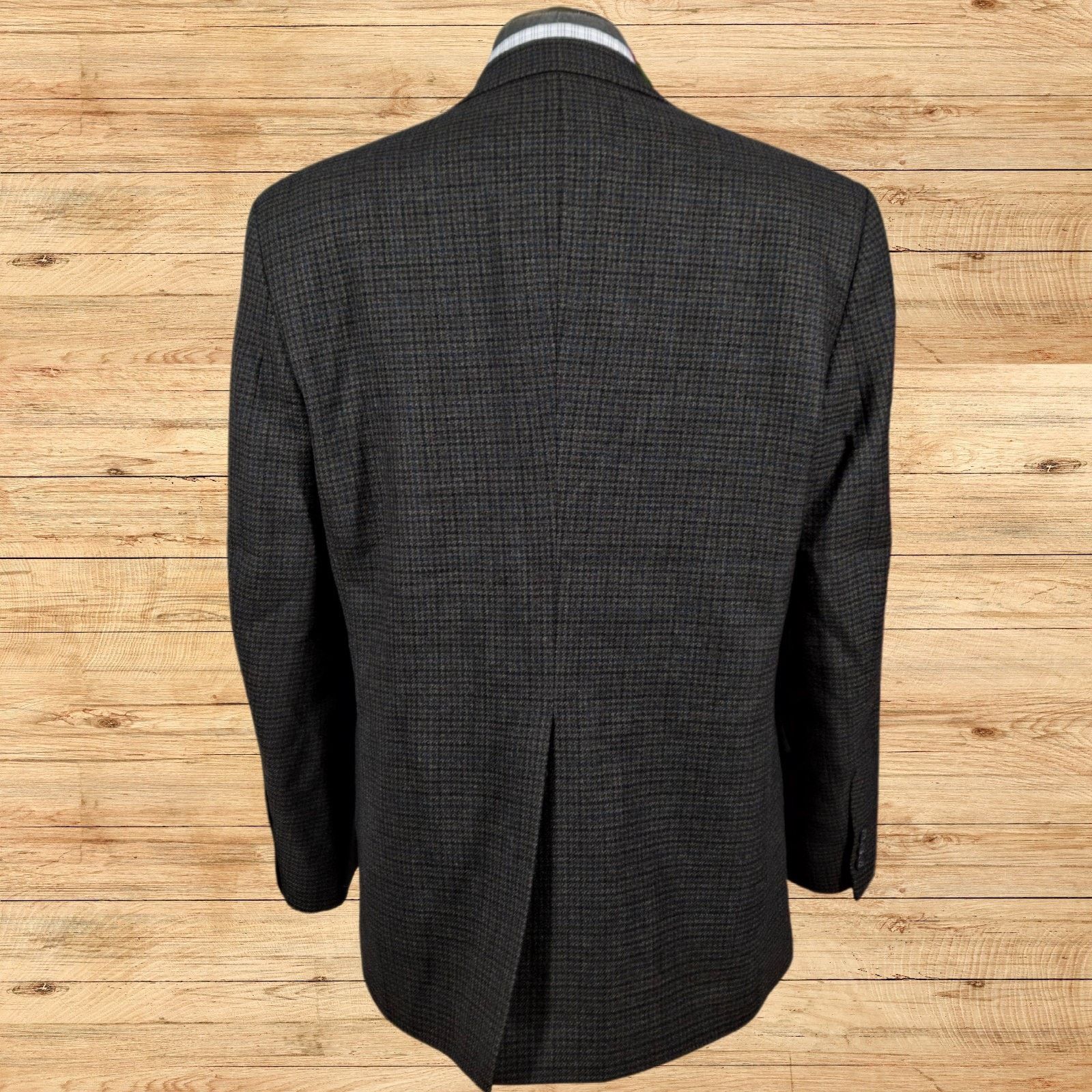Savile Row Savile Row Mens 42R Sport Coat Two Button Wool Jacket Brown Size 42R - 4 Thumbnail