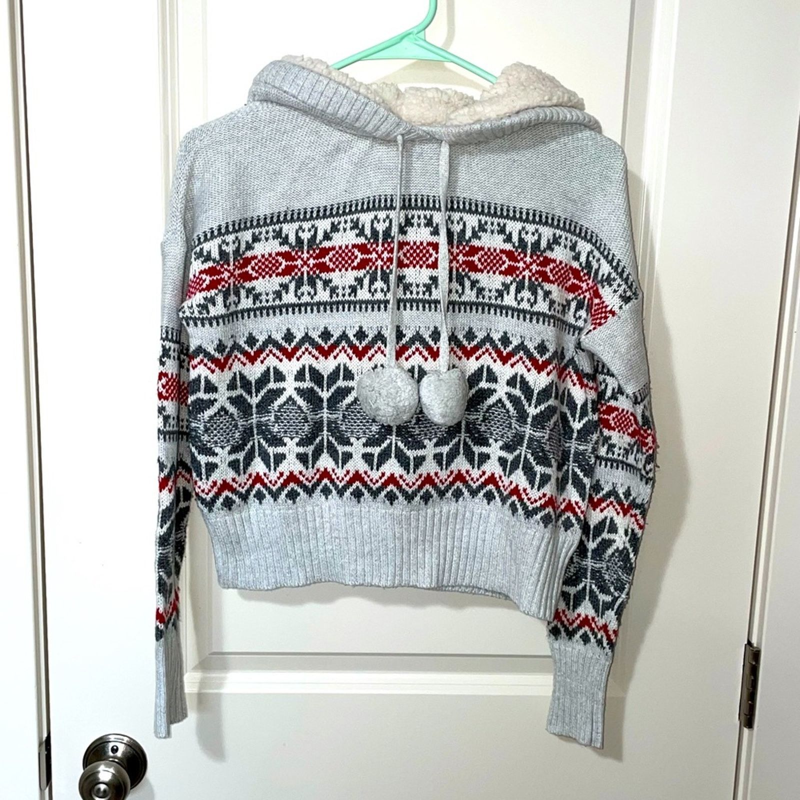 Other Yes Lola Gray Pullover Sherpa Hoodie Size XS Size XS / US 0-2 / IT 36-38 - 1 Thumbnail