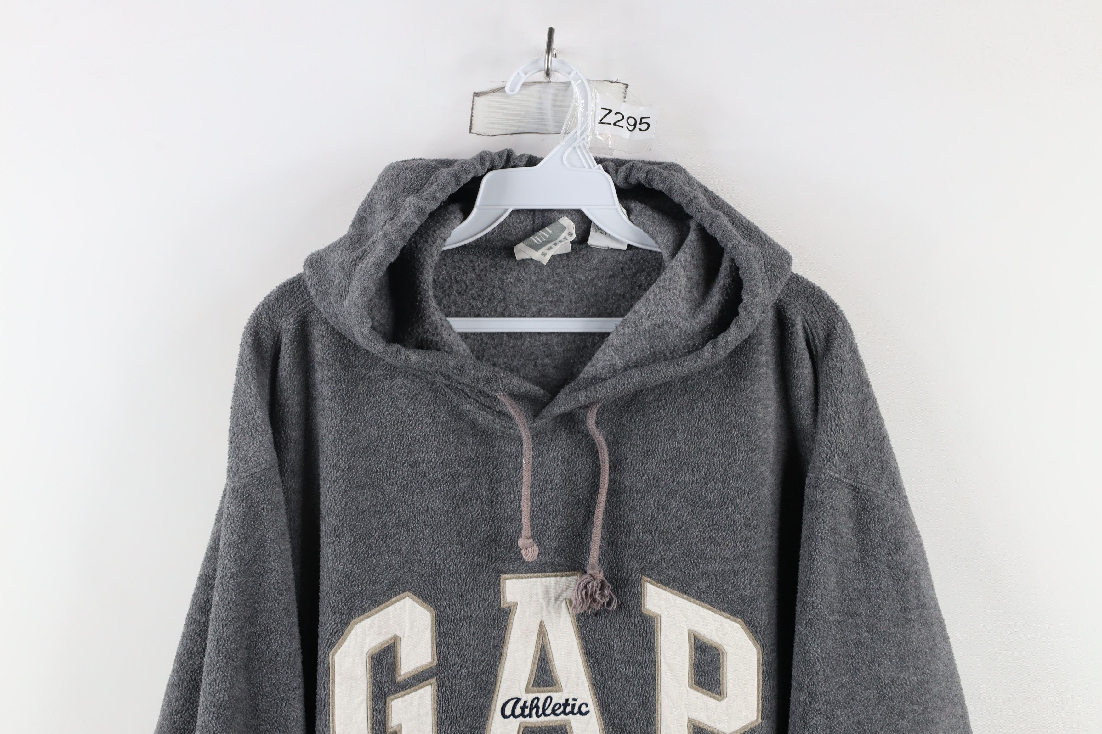 Gap × Vintage Vintage 90s Gap Athletic Baggy Fit Fleece Hoodie Sweatshirt Size US M / EU 48-50 / 2 - 2 Thumbnail